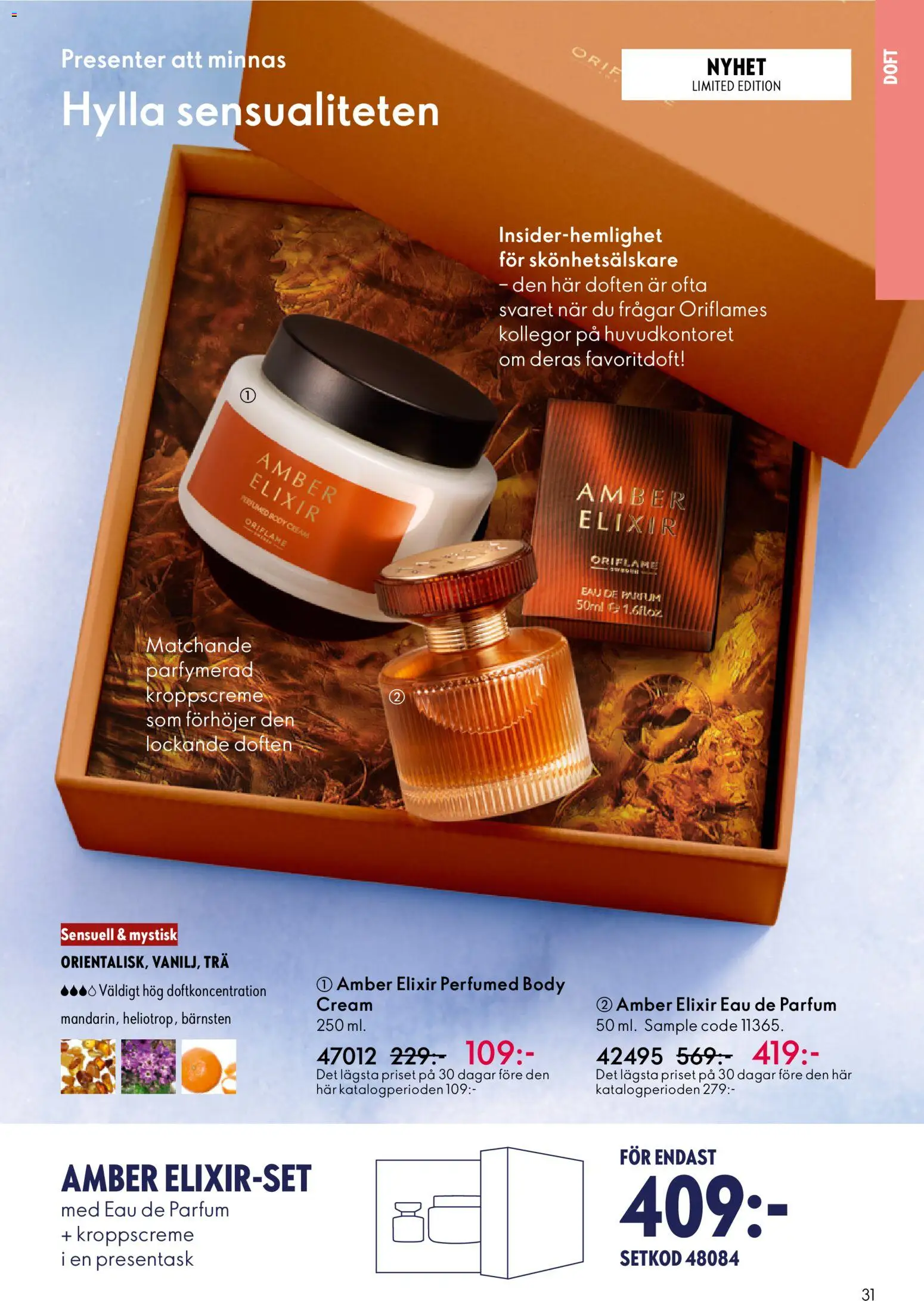 Oriflame reklamblad aktuell från 10.12.2025 | Sida: 31 | Produkter: Doft, Hylla, Set