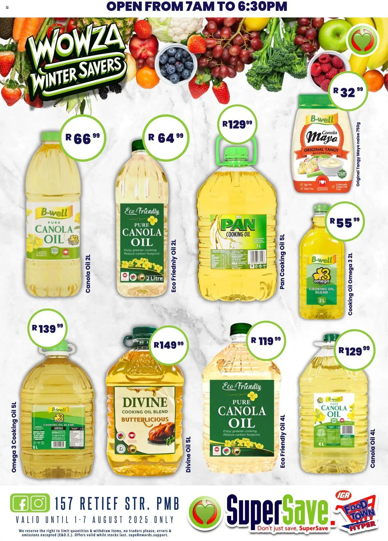 Super Save Specials │ valid from 01.08.2025 | Page: 35 | Products: Oil, Mayonnaise