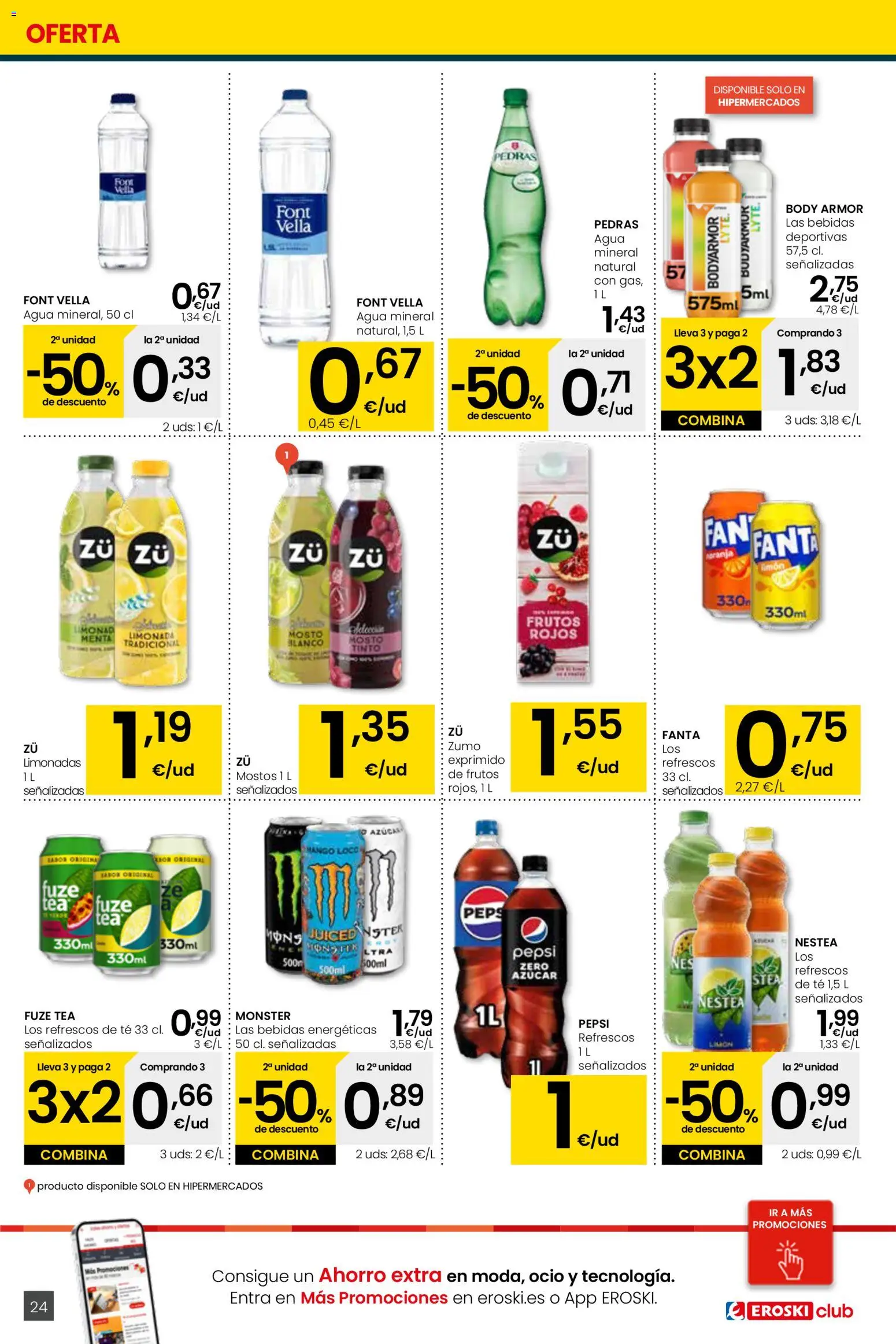 Eroski folleto │ válido desde el 05.01.2026 | Página: 24 | Productos: Ροζ πιπέρι, Té, Limonada, Ρούτερ