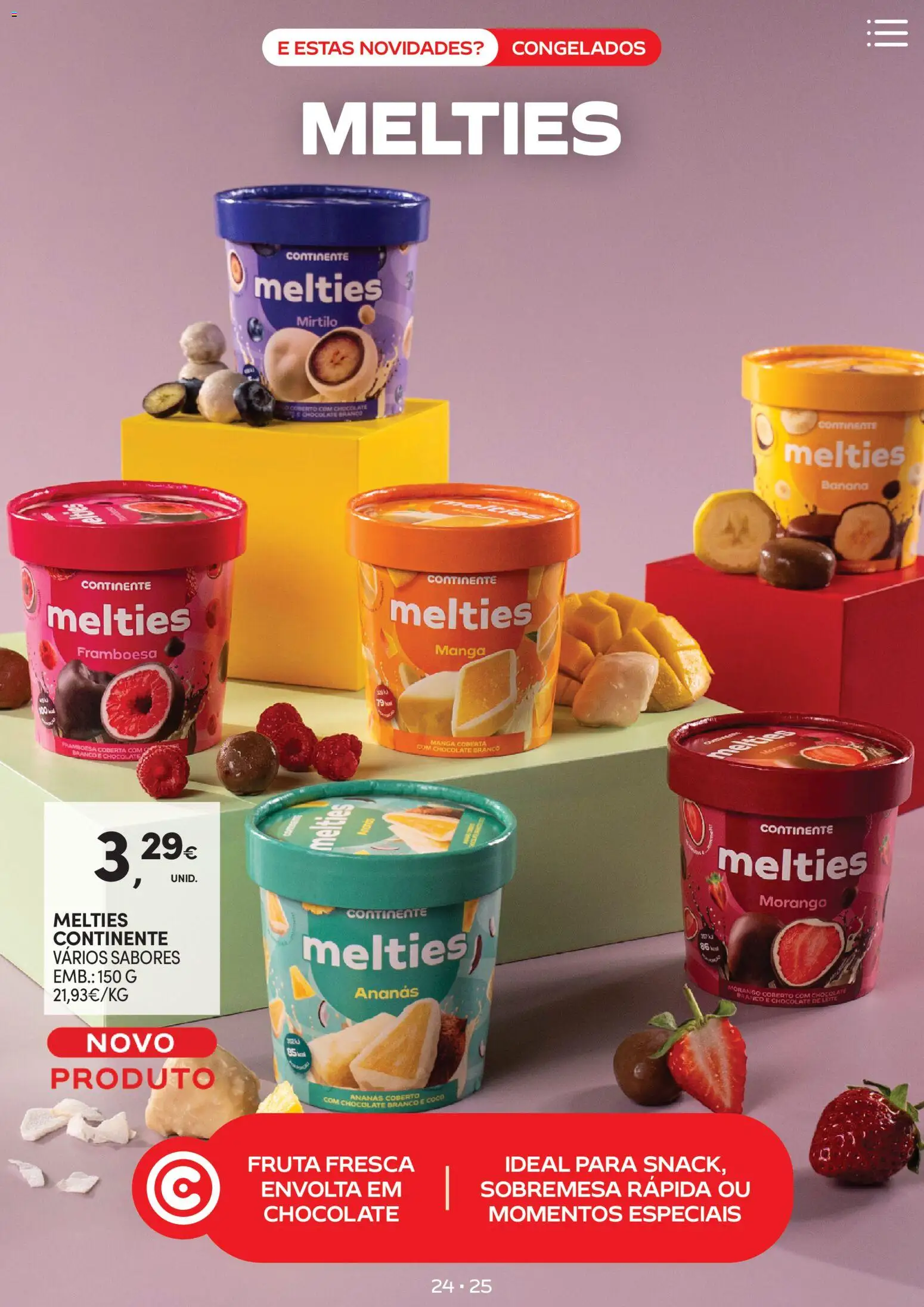 Continente - Novidades de que toda a gente gosta │ válido de 10.02.2026 | Página: 25 | Produtos: Banana, Leite, Chocolate