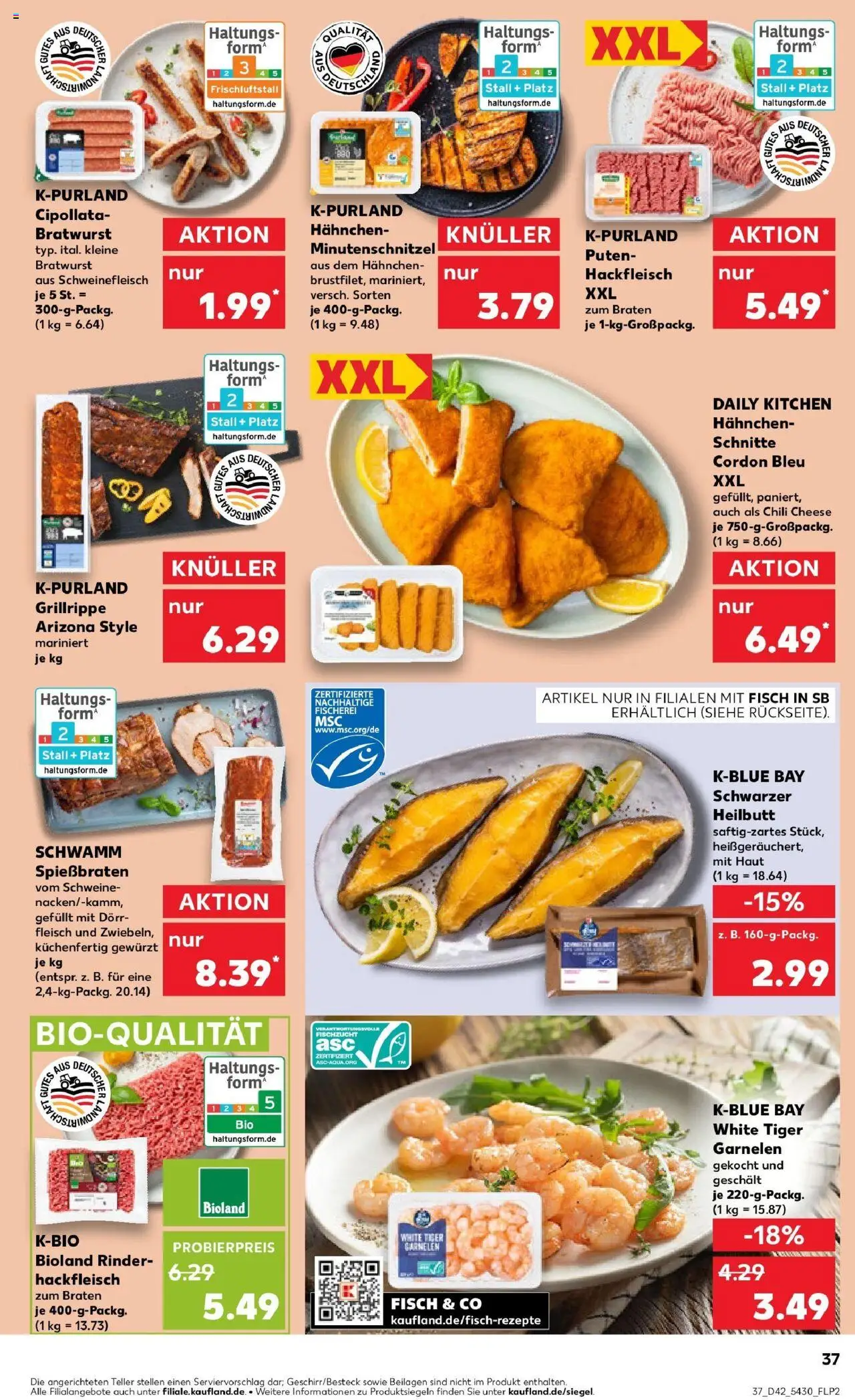 Kaufland prospekt Laupheim	 – gültig ab 19.10.2025 | Seite: 37 | Produkte: Hahnchen, Bratwurst, Chili, Fleisch