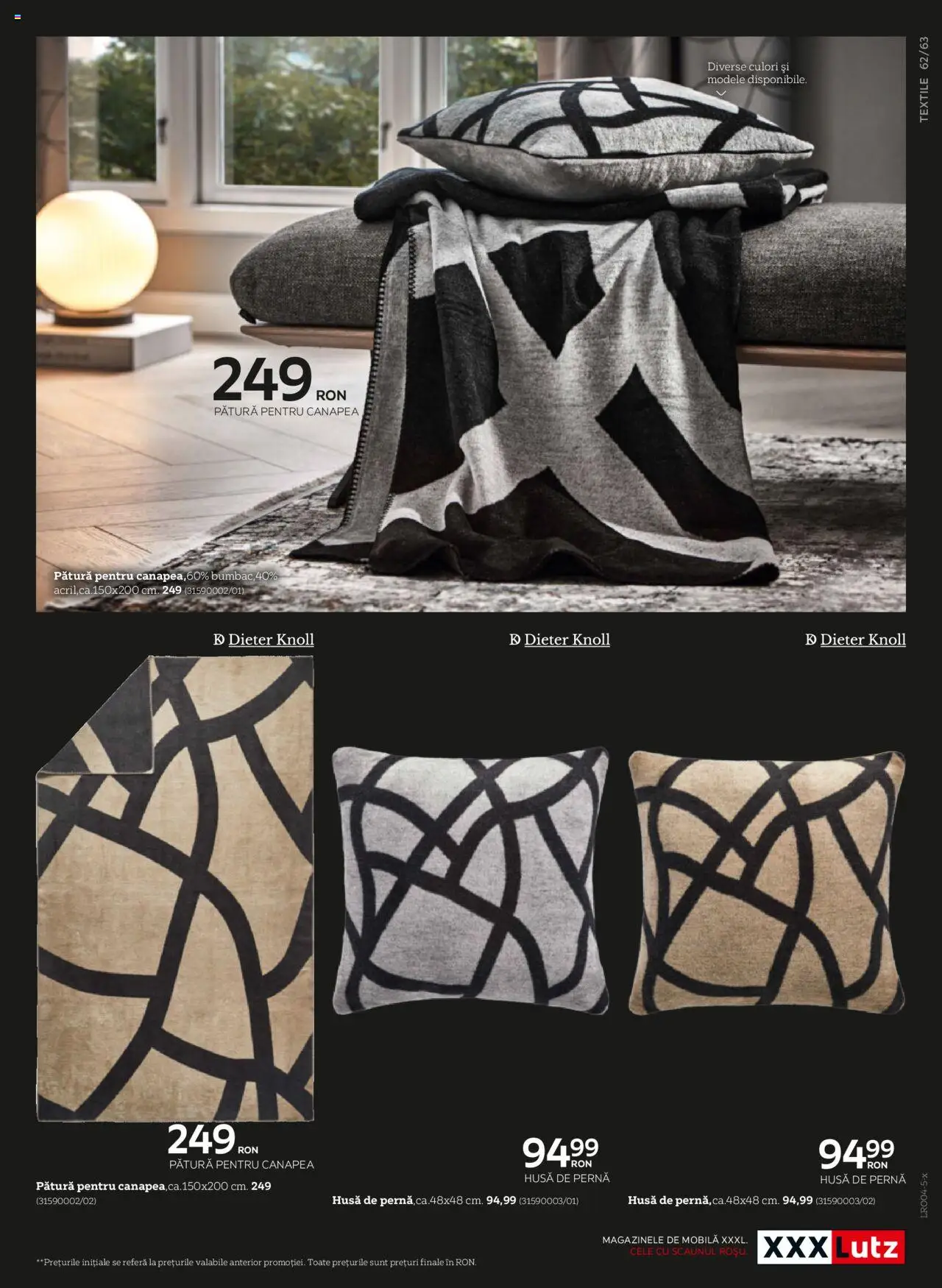 Noul catalog XXXLutz – valabil de la 07.04.2025 | Pagină: 63 | Produse: Pernă, Pătură, Canapea