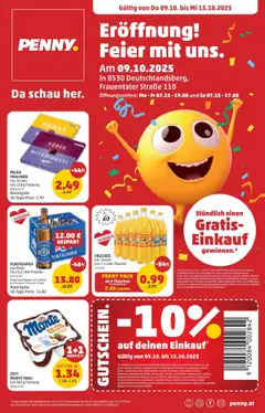 Penny Markt - Eröffnung in 8530 Deutschlandsberg ab 09.10.2025 gültig