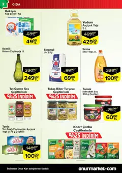 Onur Market Katalog - İstanbul - 16.09.2025 tarihinden itibaren geçerlidir | Sayfa: 2