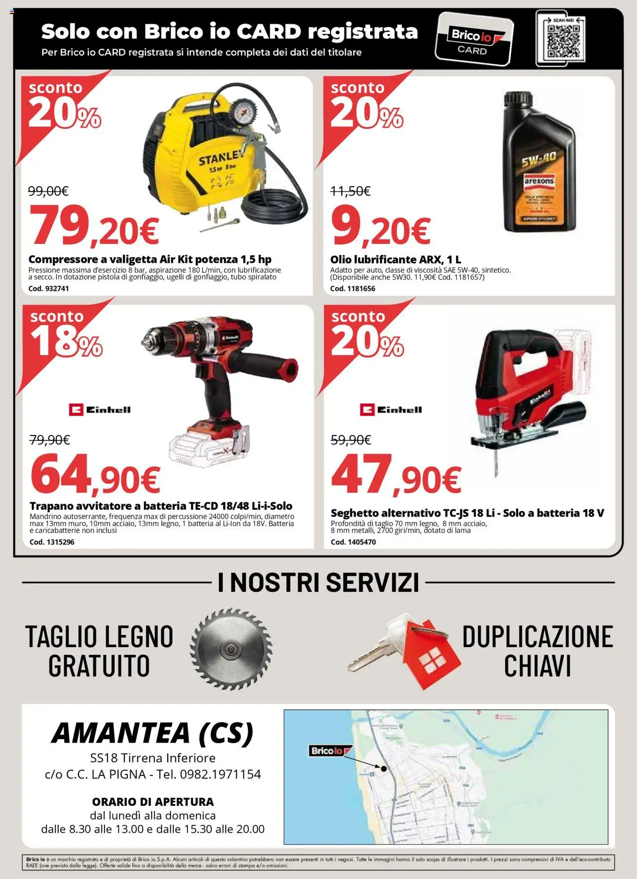 Volantino Brico io del 01.08.2025 | Pagina: 7 | Prodotti: Lubrificante, Avvitatore, Trapano, Caricabatterie