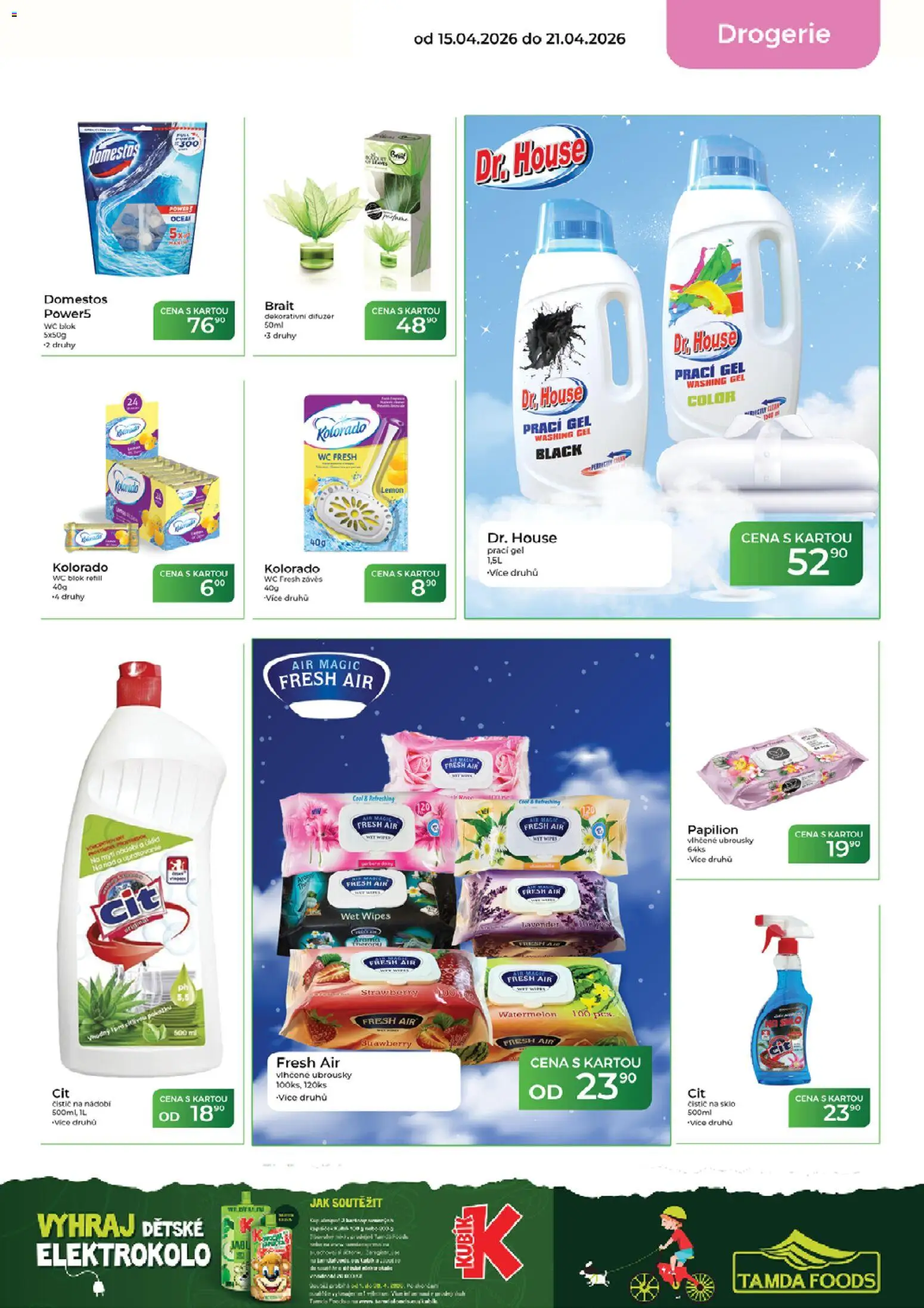 Tamda Foods leták od 15.04.2026 | Strana: 53 | Produkty: Závěs, Prací gel, Elektrokolo, Wc