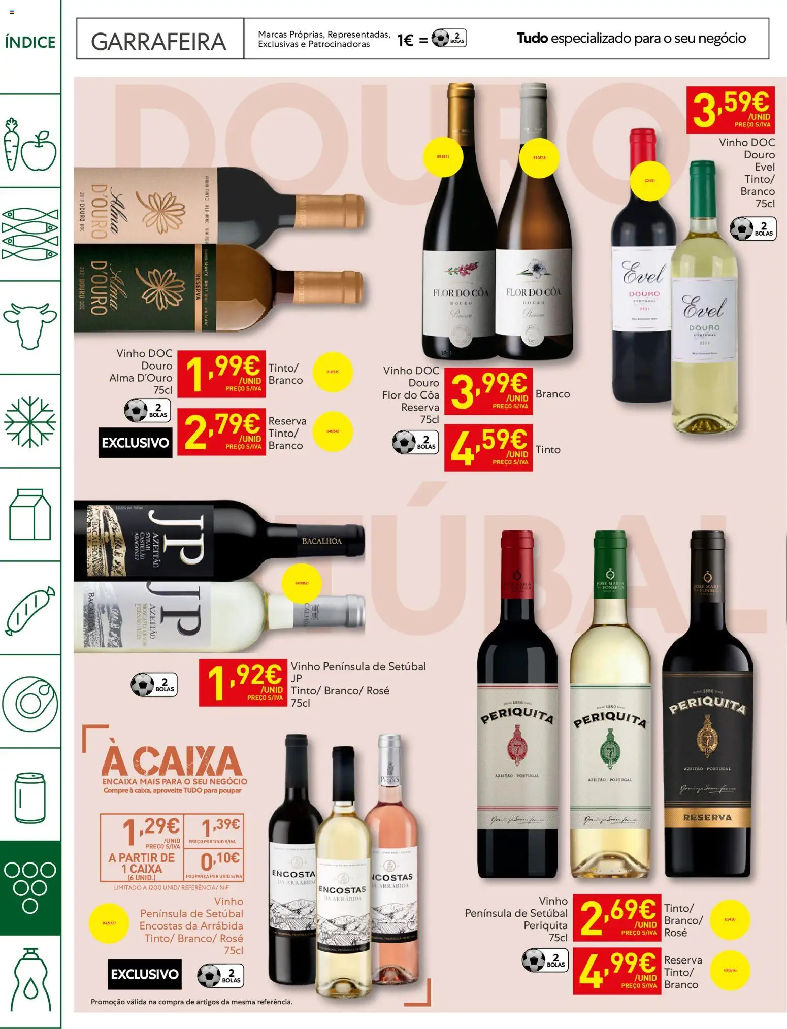 Recheio Horeca │ válido de 21.04.2026 | Página: 28 | Produtos: Caixa, Vinho, Vinho tinto