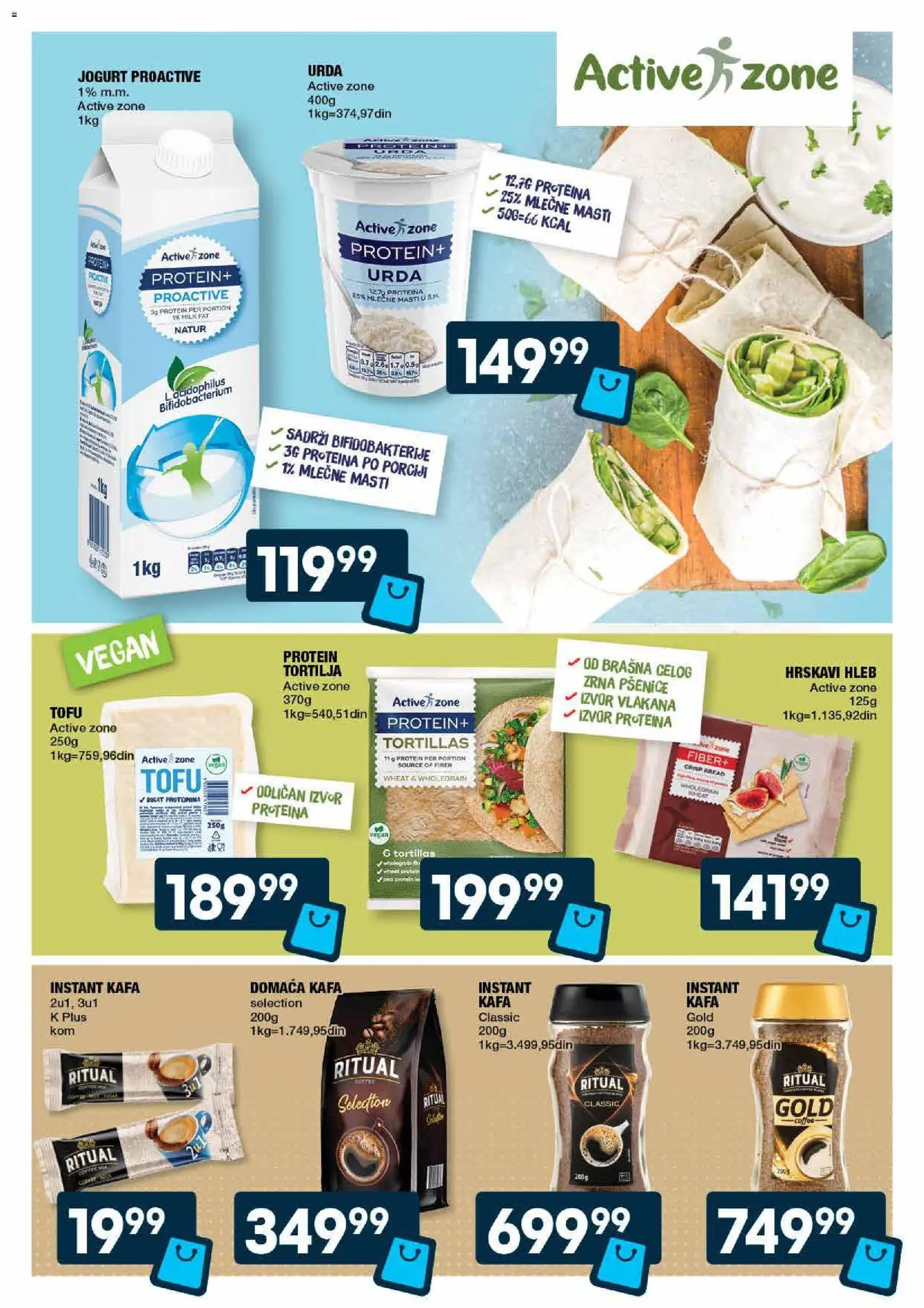 Idea katalog - važi od 22.01.2026 | Strana: 15 | Proizvode: Tortilja, Instant kafa, Hleb, Kafa