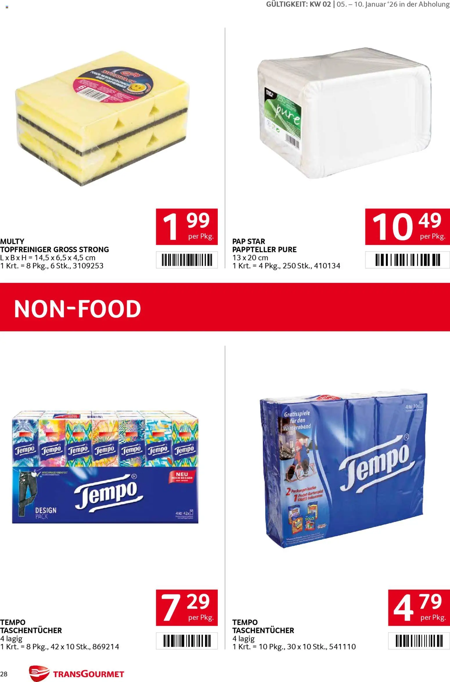 Transgourmet Flugblatt gültig ab 05.01.2026 | Seite: 27