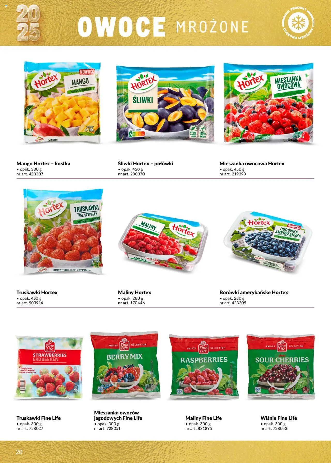 Makro Gazetka - Lody od 14.05.2025 | Strona: 20 | Produkty: Mango, Borówka amerykańska, Truskawki bez szypułek, Owoce
