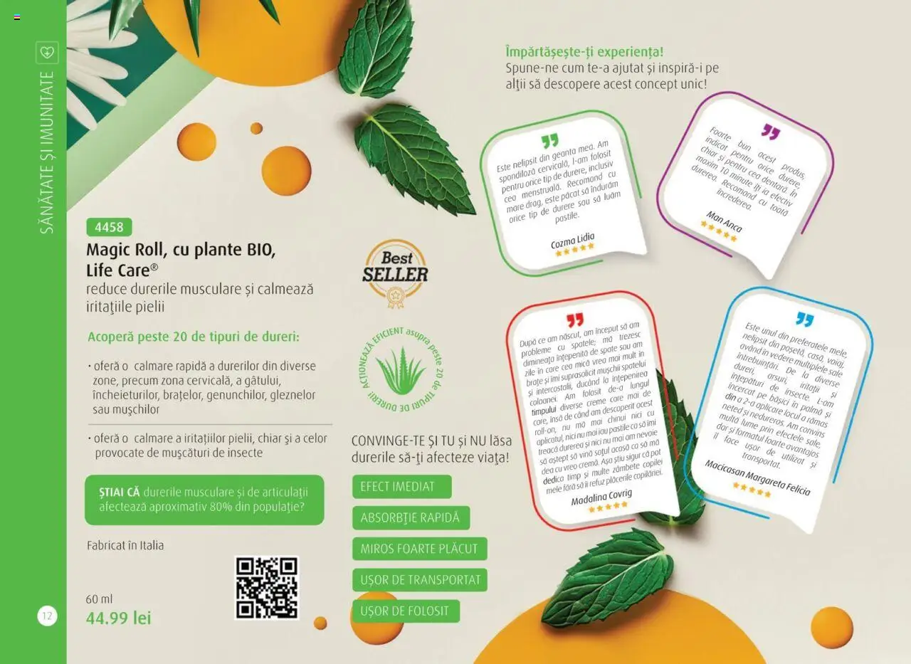 Life Care catalog - Aprilie/Octombrie – valabil de la 01.04.2025 | Pagină: 14 | Produse: Geantă, Pește
