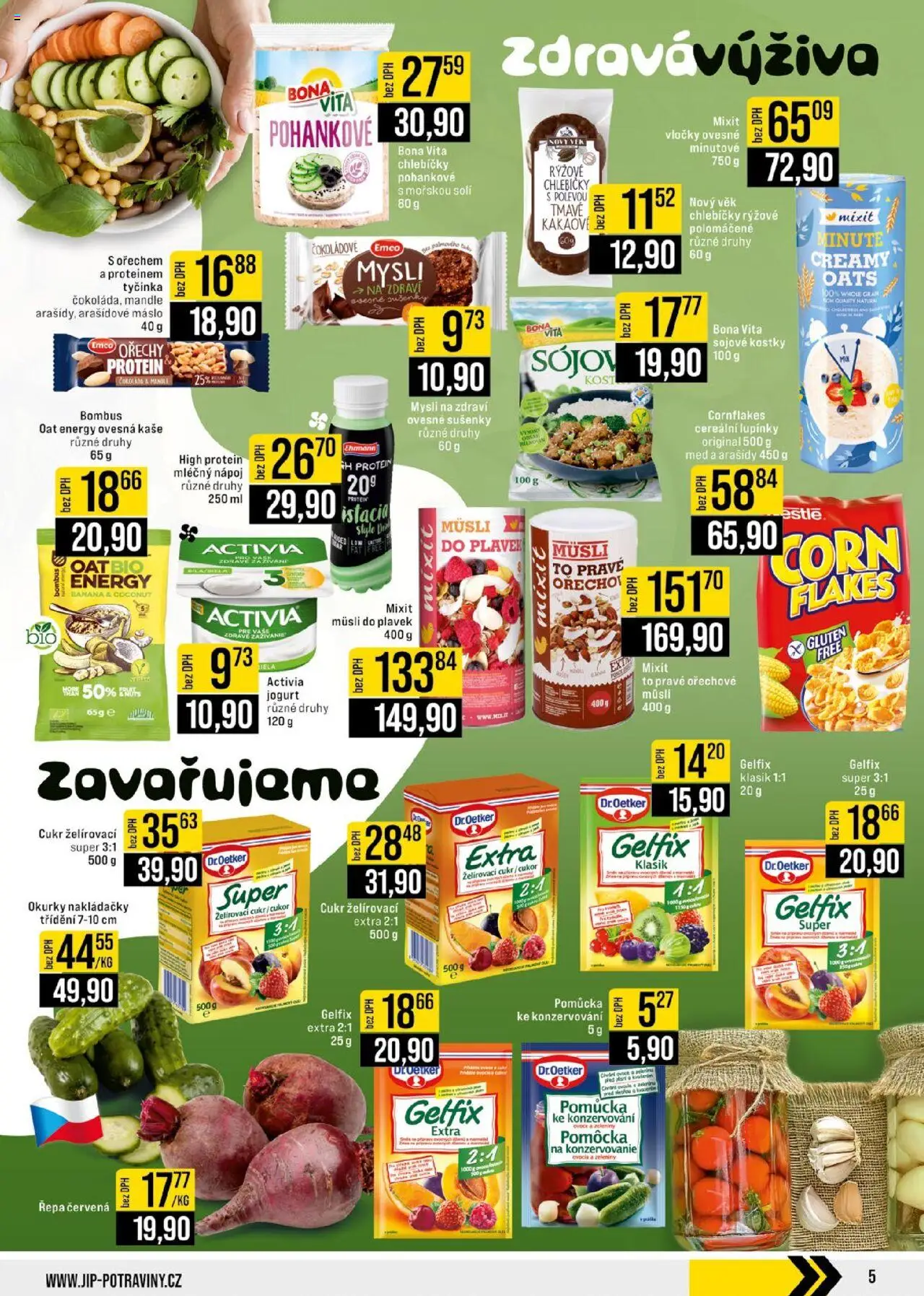 Jip leták - Cash & Carry od 13.08.2025 | Strana: 5 | Produkty: Cornflakes, Ořechy, Med, Müsli