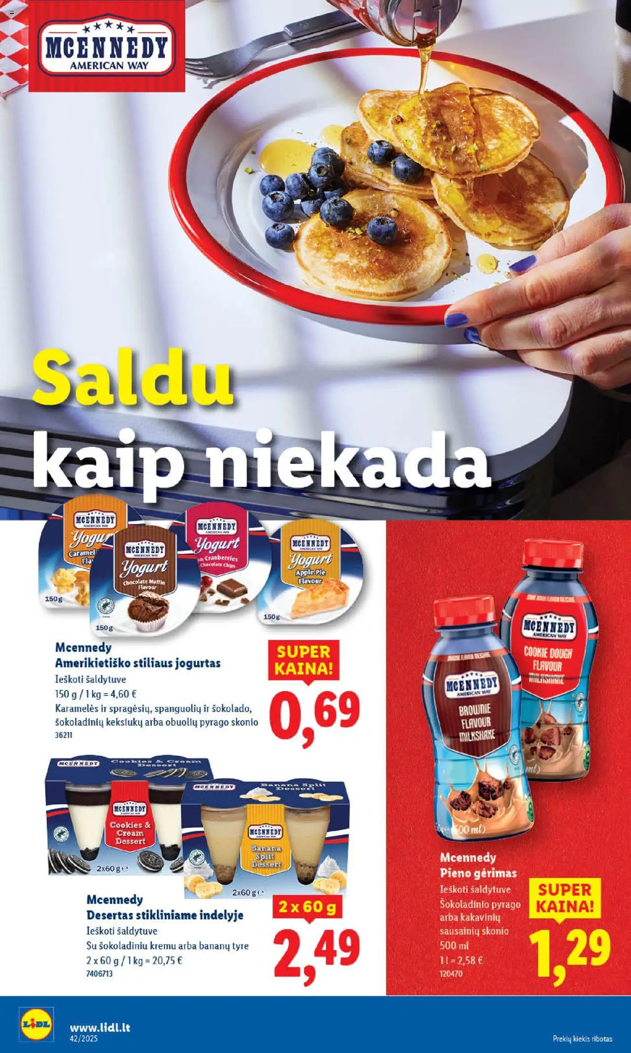 LIDL akcijos nuo 13.10.2025 | Puslapis: 18 | Prekių: Tyrė, Jogurtas