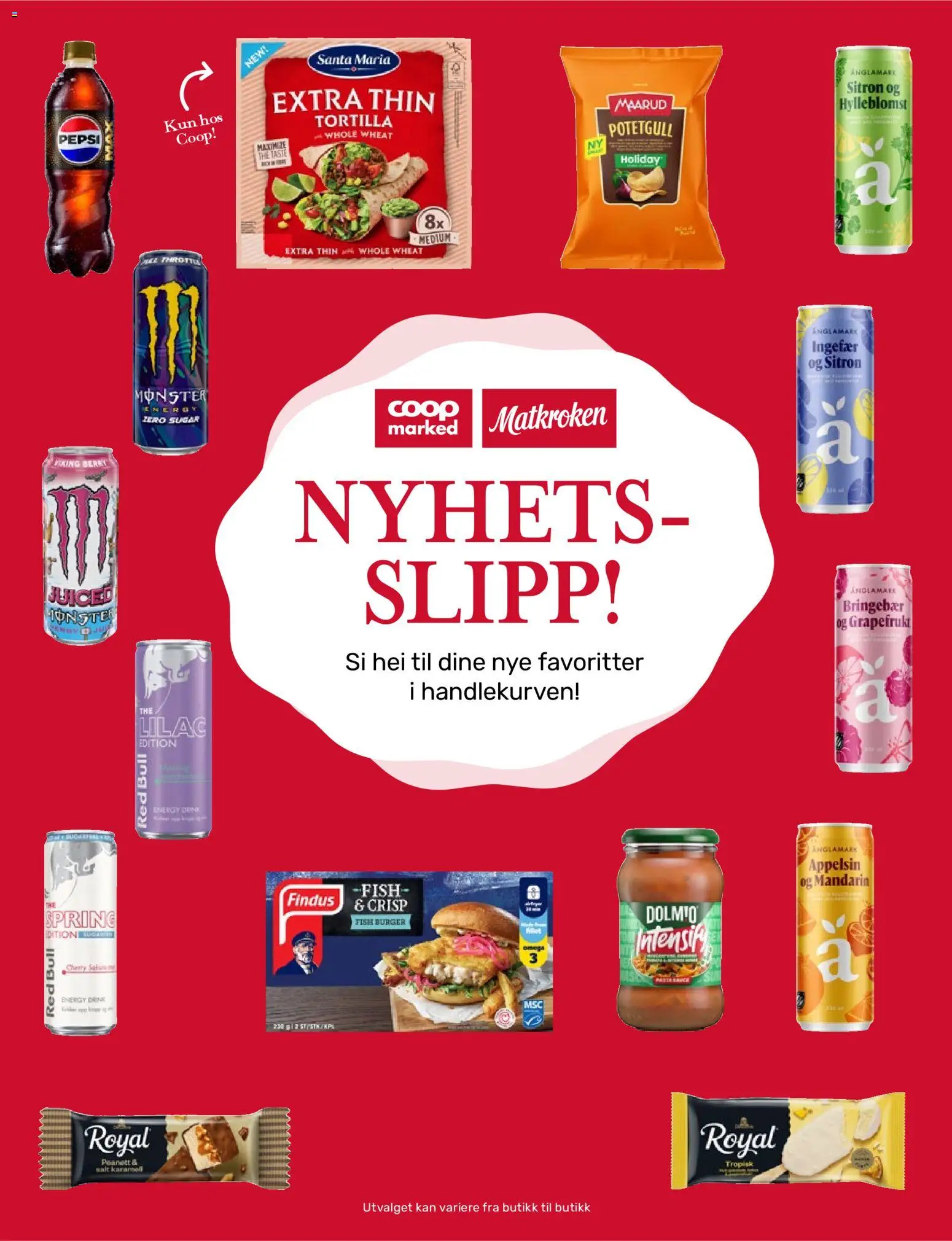 {H1} | Side: 10 | Produkter: Bringebær, Potetgull, Sitron, Маслянка