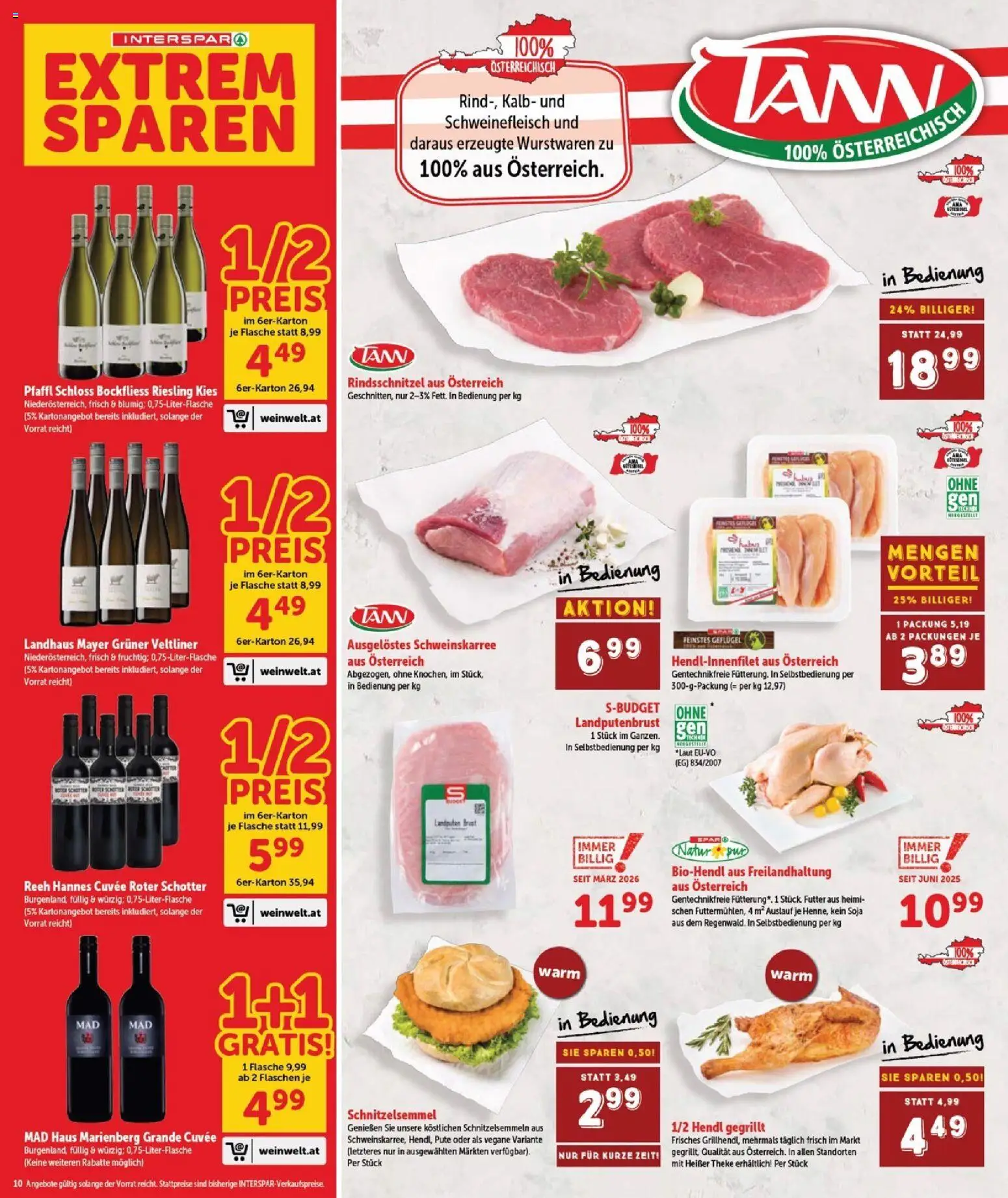 Interspar Flugblatt - Burgenland gültig ab 26.03.2026 | Seite: 12 | Produkte: Schweinefleisch