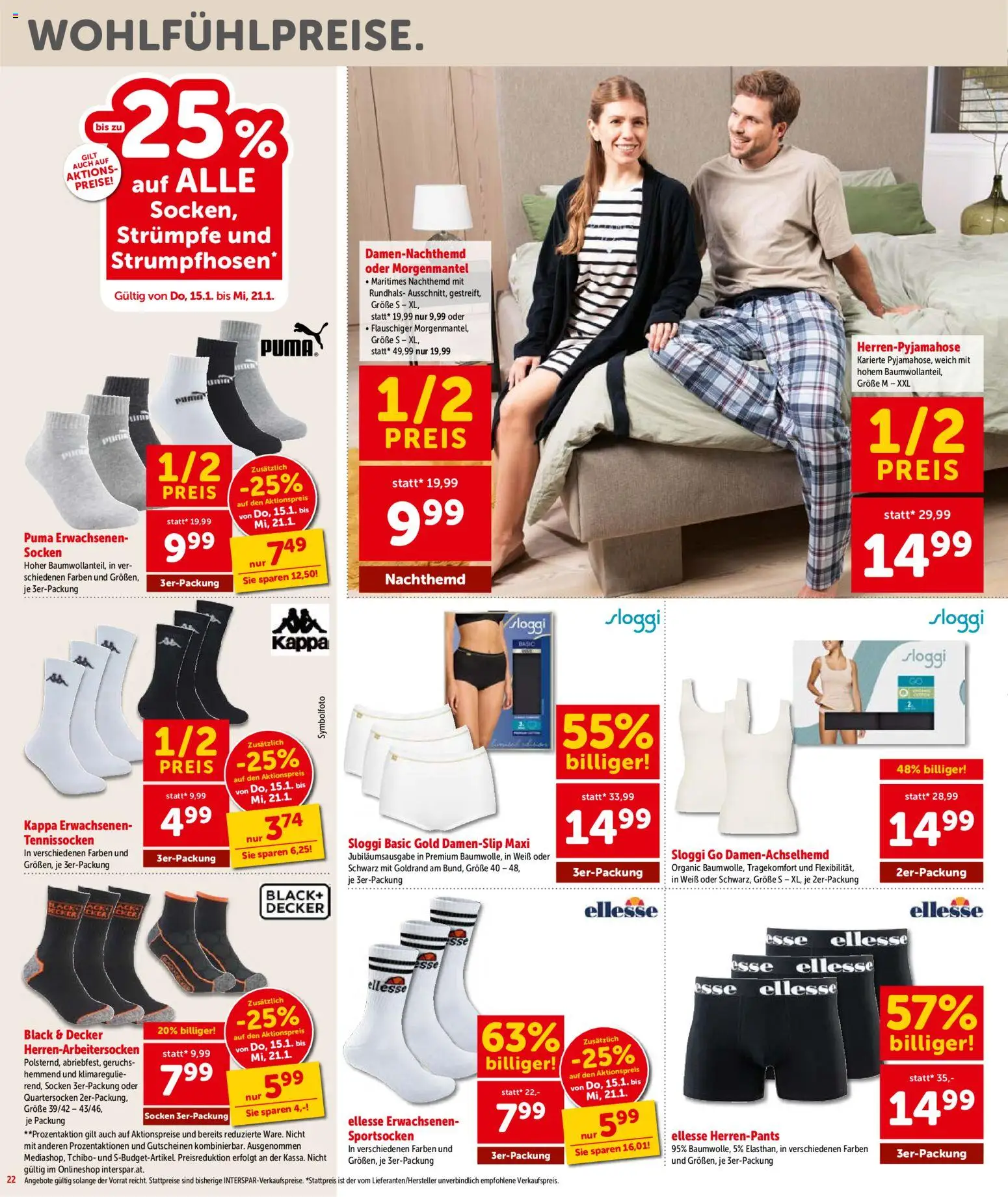 Interspar Flugblatt - Niederösterreich gültig ab 15.01.2026 | Seite: 23 | Produkte: Socken