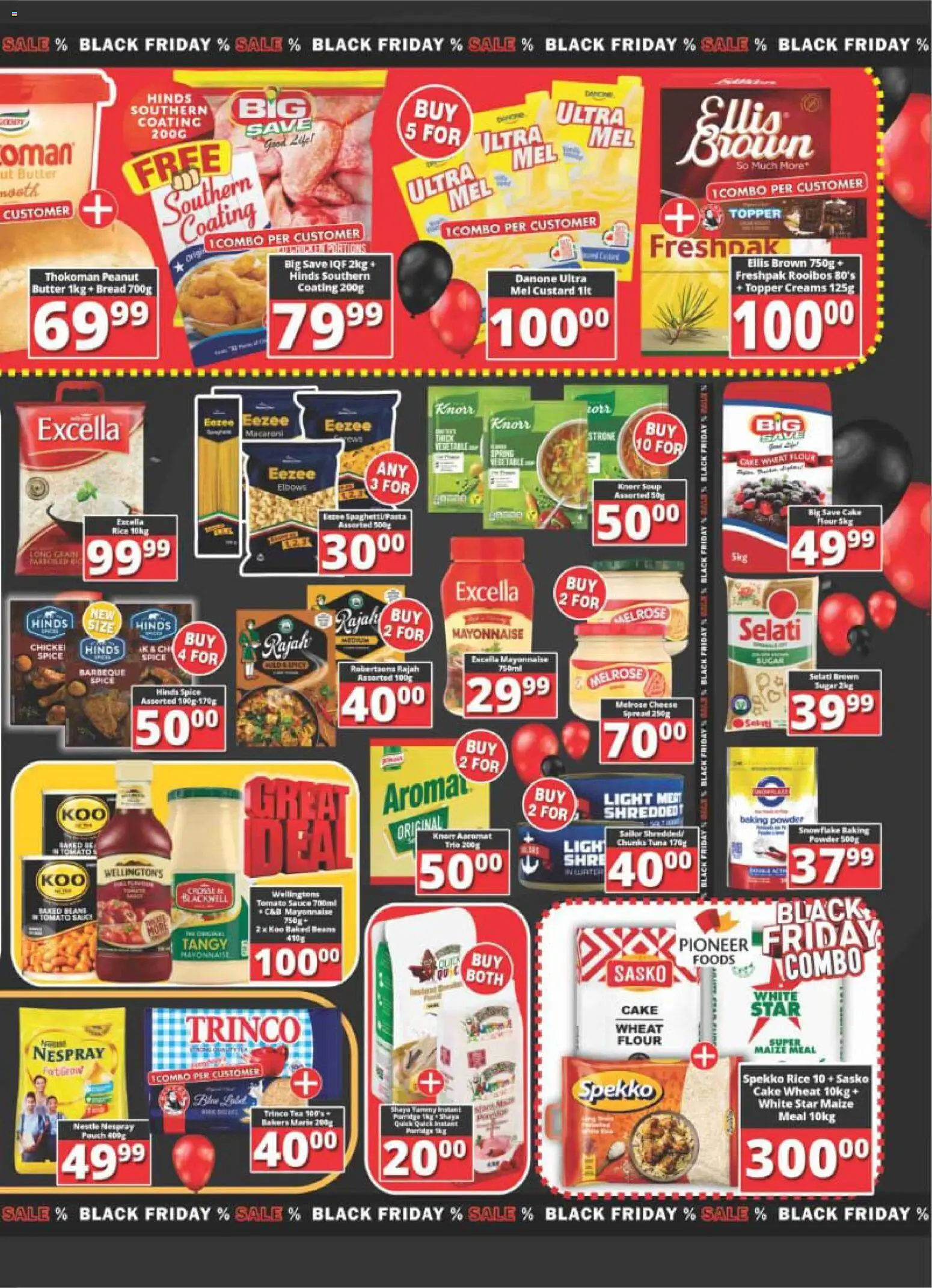 New Big Save catalogue – valid from 24.11.2025 | Page: 3 | Products: Cake, Flour, Rice, Mayonnaise