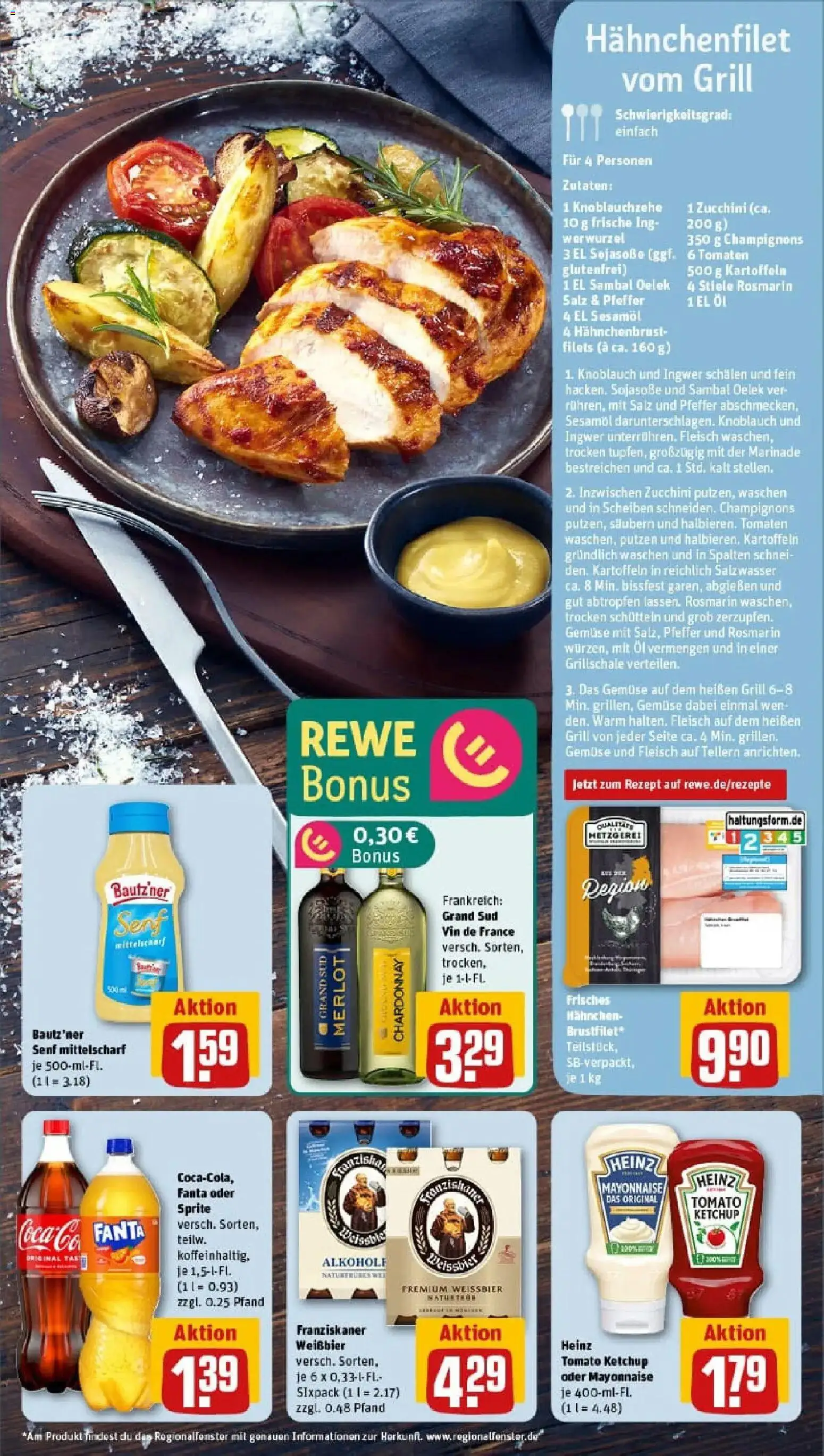 Rewe prospekt Dresden	 – gültig ab 10.11.2025 | Seite: 5 | Produkte: Hahnchen, Knoblauch, Ketchup, Fleisch