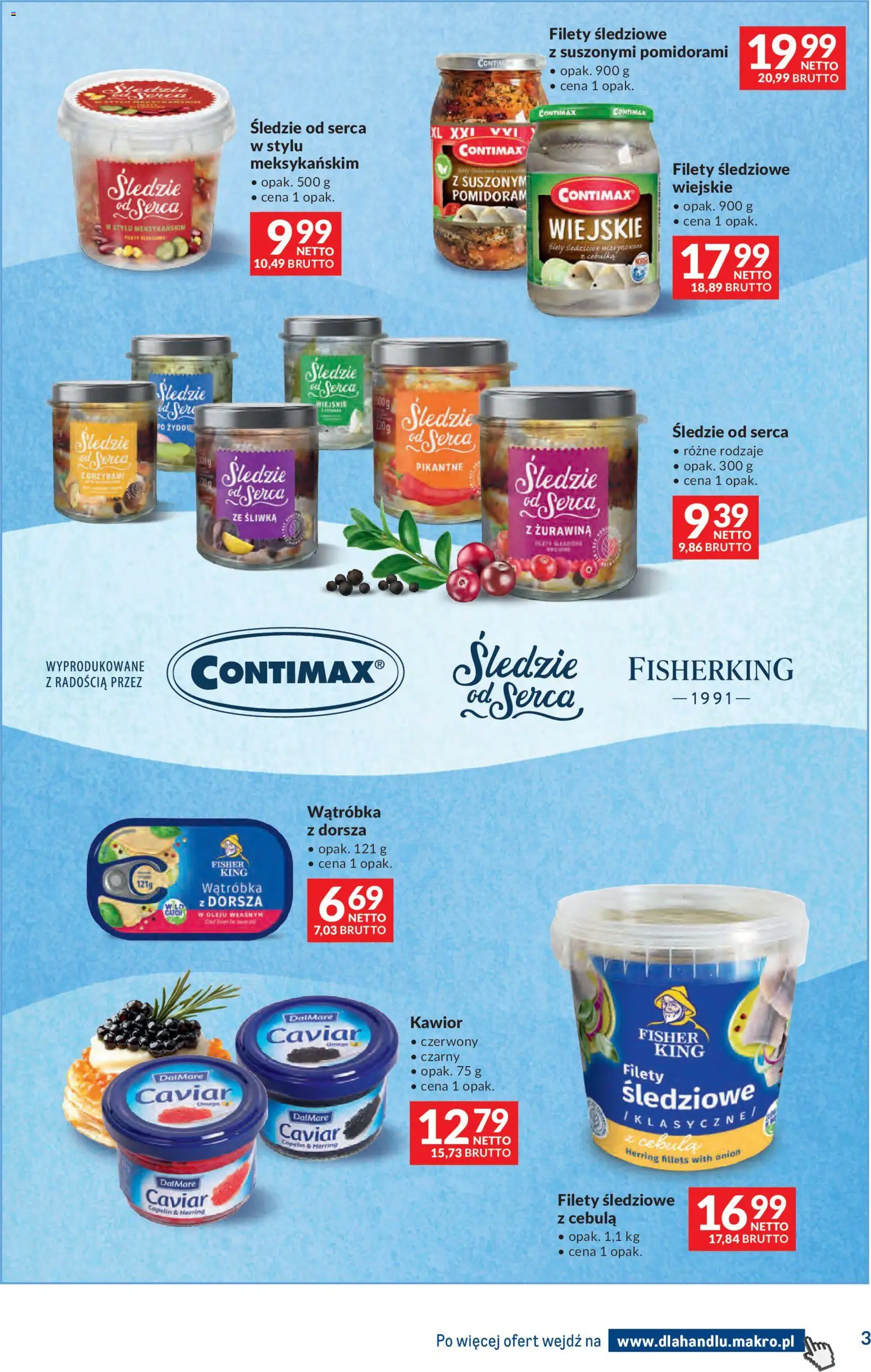 Makro Gazetka - Dystrybucja do sklepów od 17.02.2026 | Strona: 3 | Produkty: Wątróbka, Żurawina, Kawior