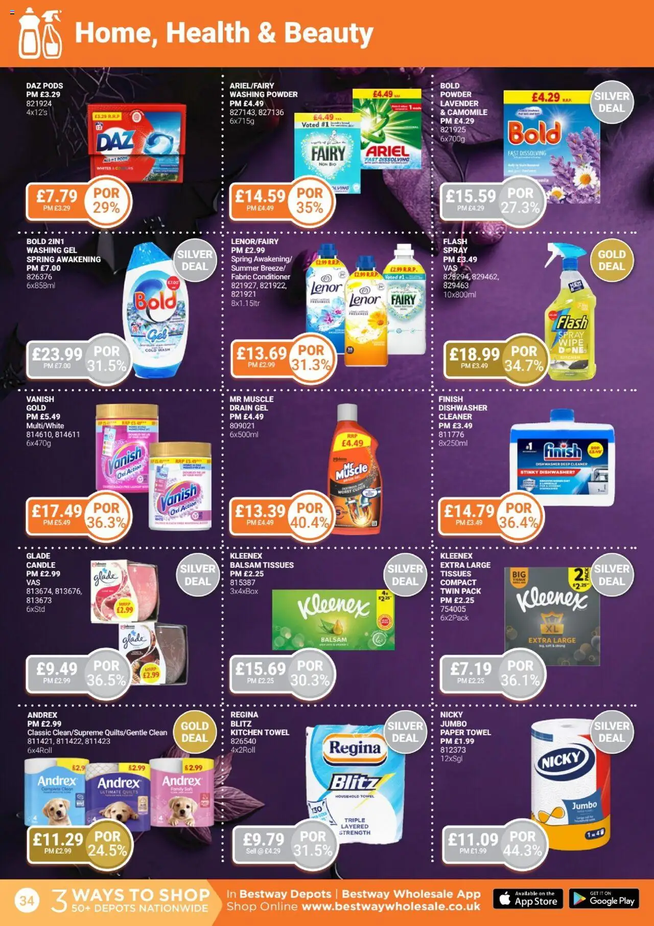 {H1} | Page: 34 | Products: Powder, Lenor, Lavender, Towel