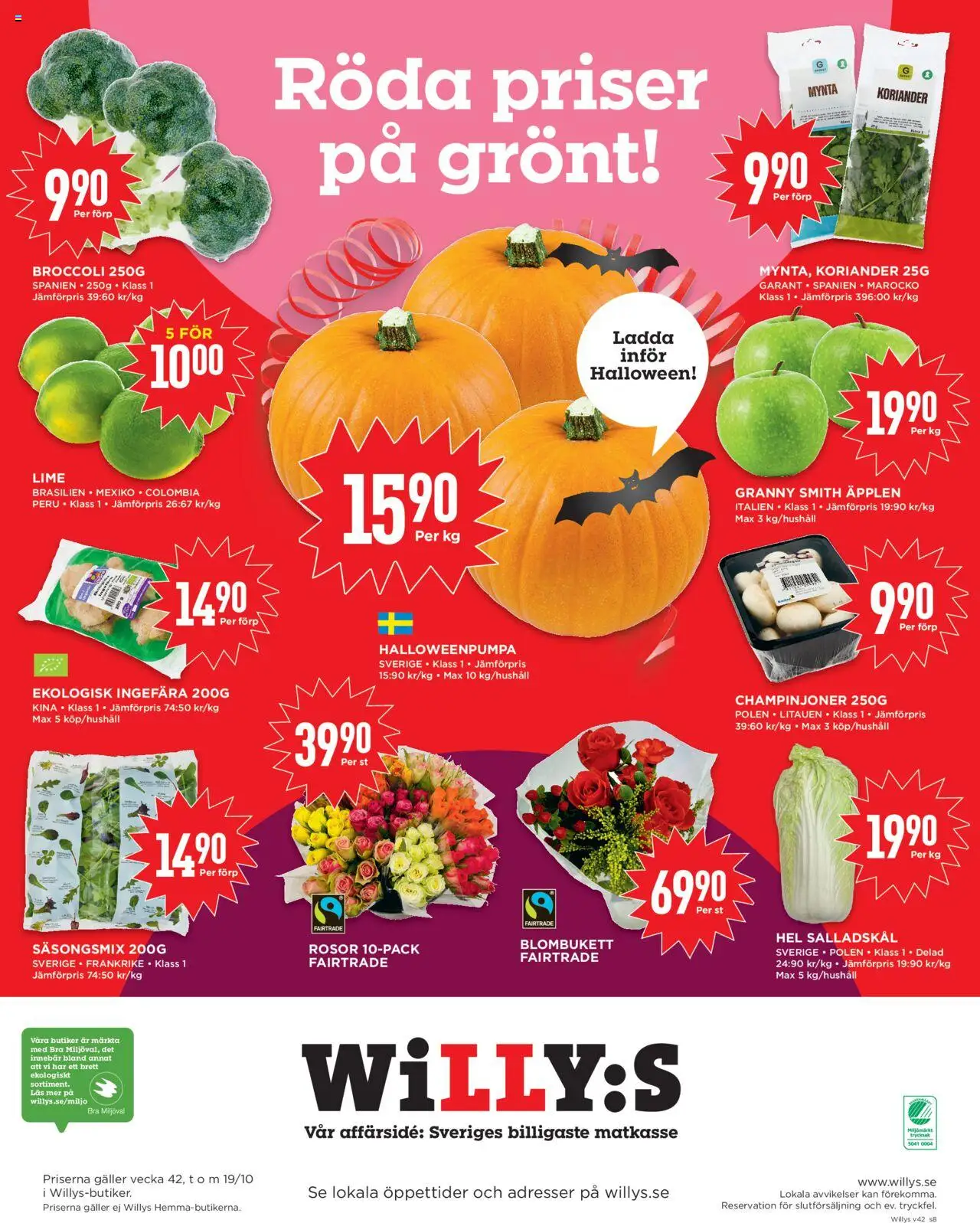 Willys reklamblad aktuell från 13.10.2025 | Sida: 8 | Produkter: Galler, Äpplen, Äpple, Lime