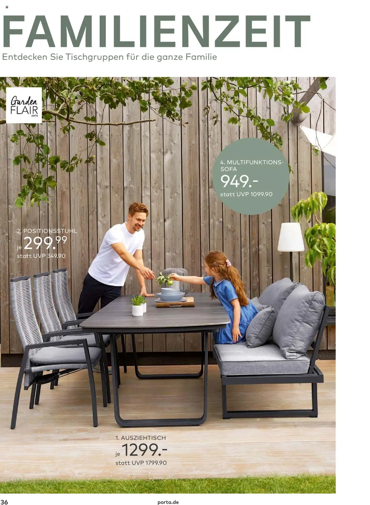 Porta! - Outdoor - Gartenmöbelkatalog 2025 - gültig ab dem 02.03.2025 | Seite: 36 | Produkte: Sofa