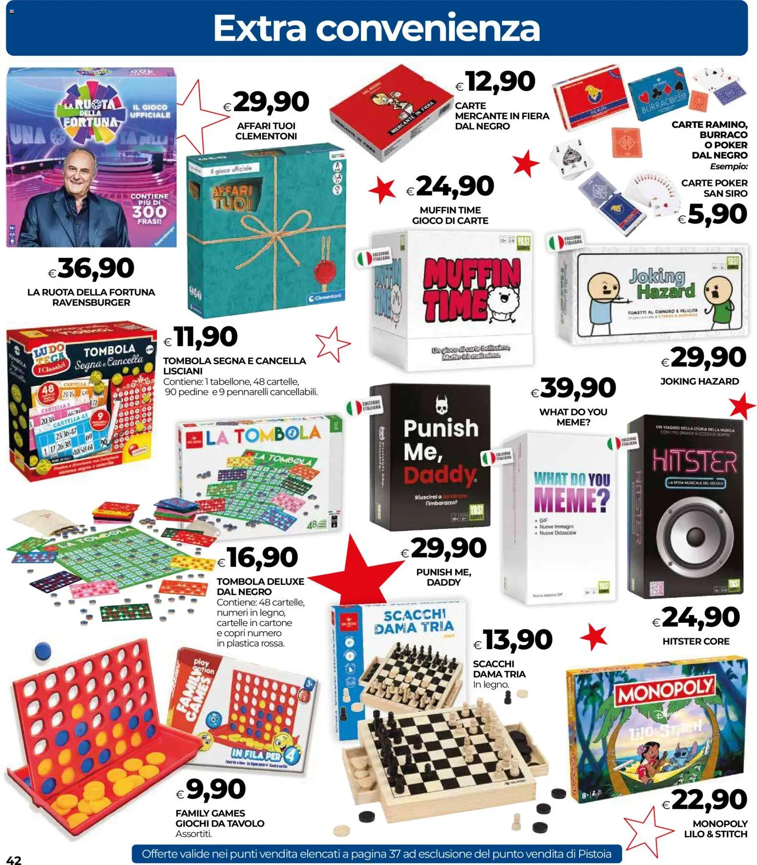 Volantino COOP del 16.12.2025 | Pagina: 42 | Prodotti: Muffin, Gioco, Pennarelli, Tavolo