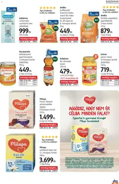 Milupa Finom falatok sztracsatellás tejpép, Milupa Finom falatok sztracsatellás tejpép 8 hónapos kortól 225 g - amely érvényes a következő dátumtól: 09.04.2026 | Oldal: 21 | Termékek: Őszibarack, Cukor