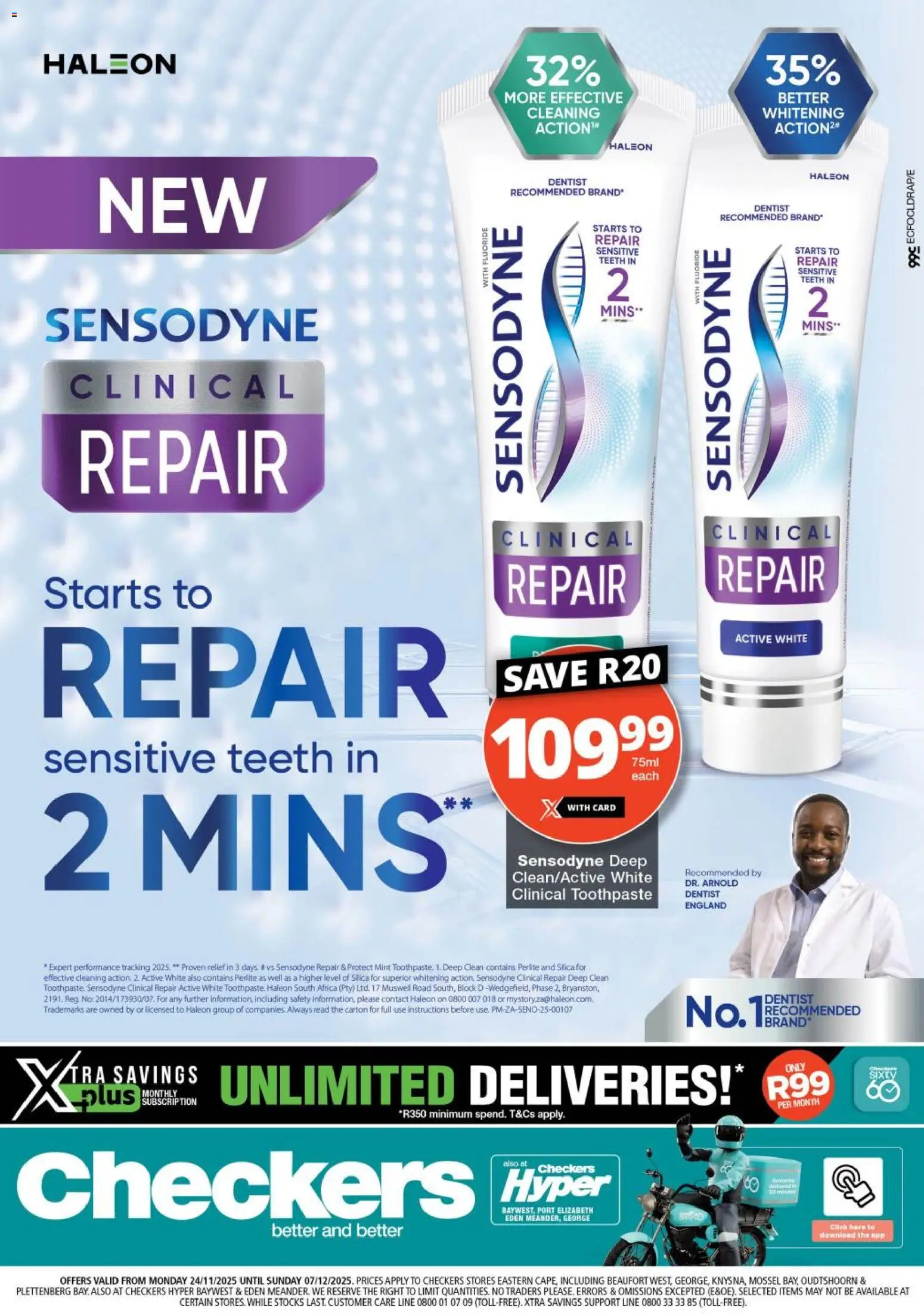 New Checkers catalogue – valid from 24.11.2025 | Page: 1 | Products: Toothpaste
