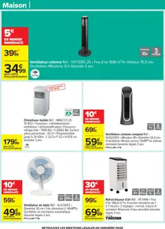  | Page: 57 | Produits: Ventilateur, Réservoir d'eau, Climatiseur, Table