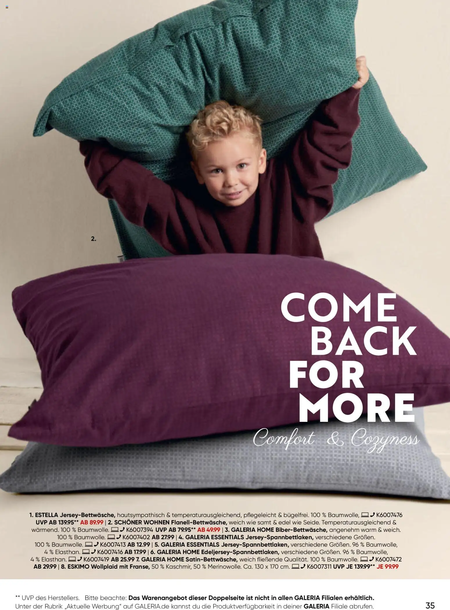 Galeria Karstadt Kaufhof Prospekt 	 – gültig ab 13.11.2025 | Seite: 35