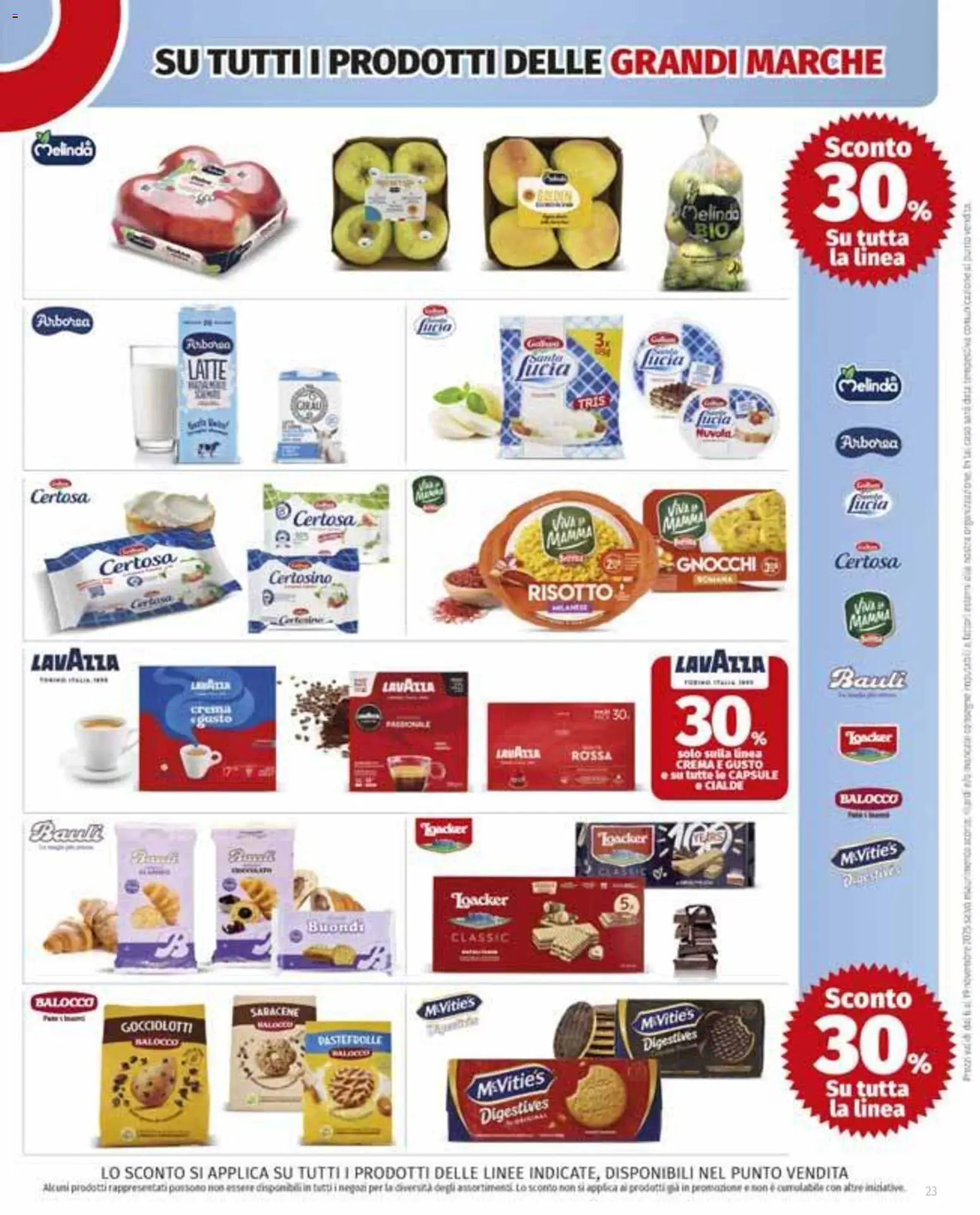 Volantino COOP del 30.10.2025 | Pagina: 23 | Prodotti: Crema, Latte, Gnocchi, Lavazza