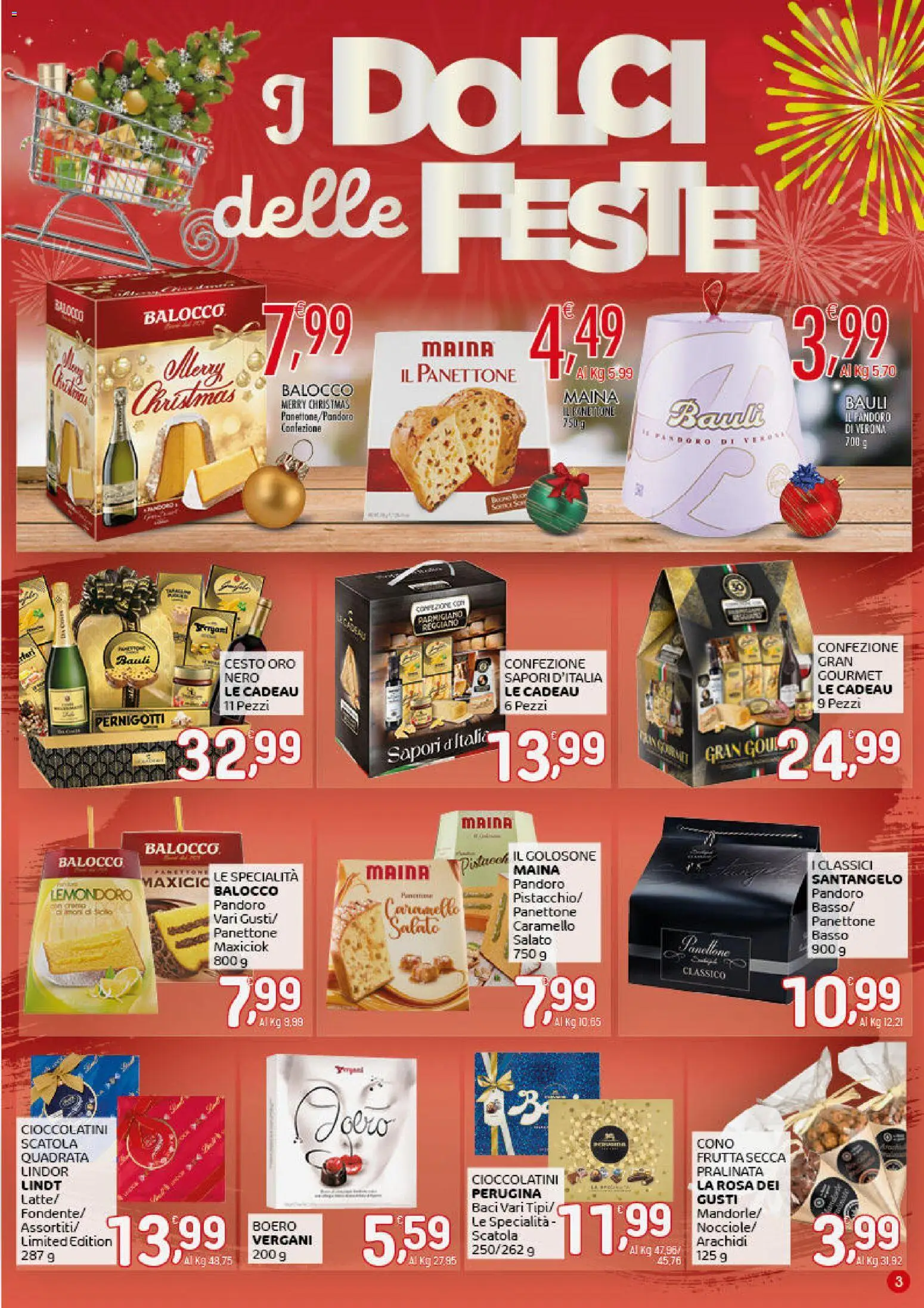 Volantino CRAI del 18.12.2025 | Pagina: 3 | Prodotti: Caramelle, Arachidi, Parmigiano, Scatola