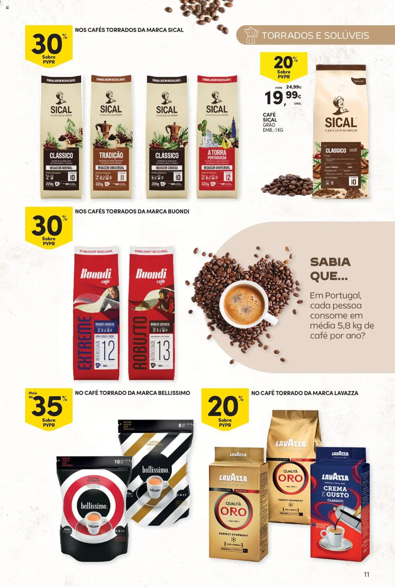 Continente - Bebidas Quentes │ válido de 14.10.2025 | Página: 11 | Produtos: Café, Nozes