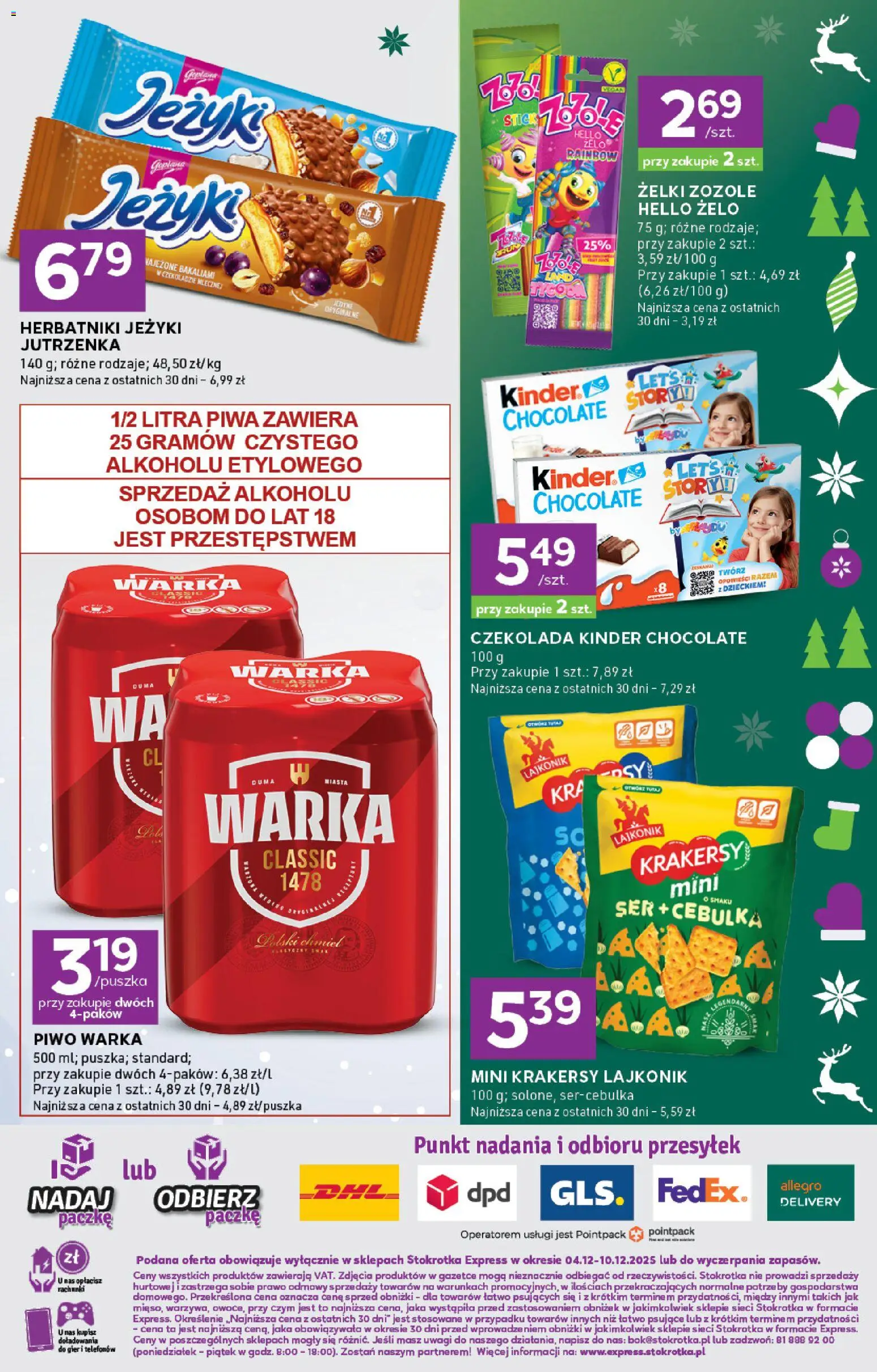 Stokrotka Gazetka - Express od 04.12.2025 | Strona: 6 | Produkty: Stokrotka, Herbatniki, Ser, Czekolada