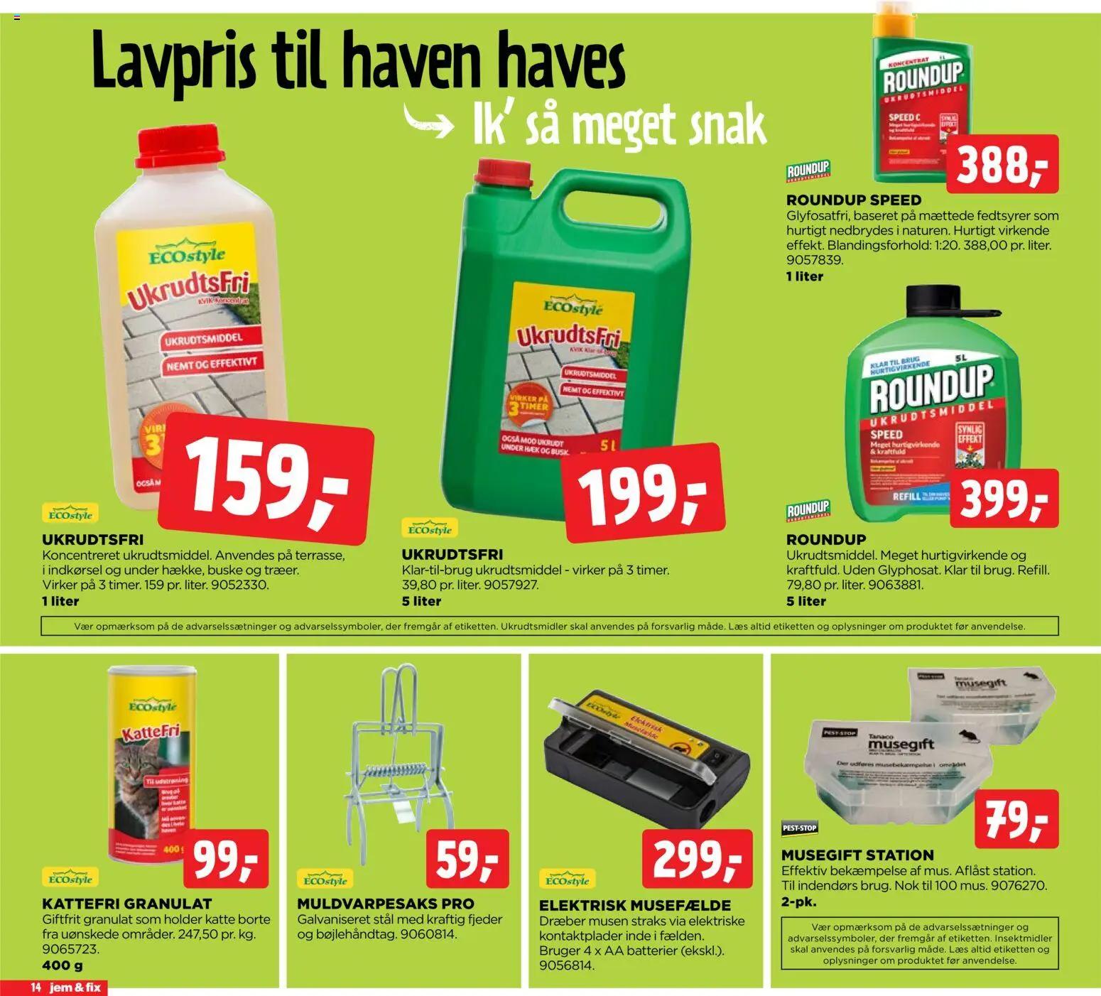 Jem & fix tilbudsavis – gyldig fra 26.04.2026 | Side: 14 | Produkter: Batterier, Søm