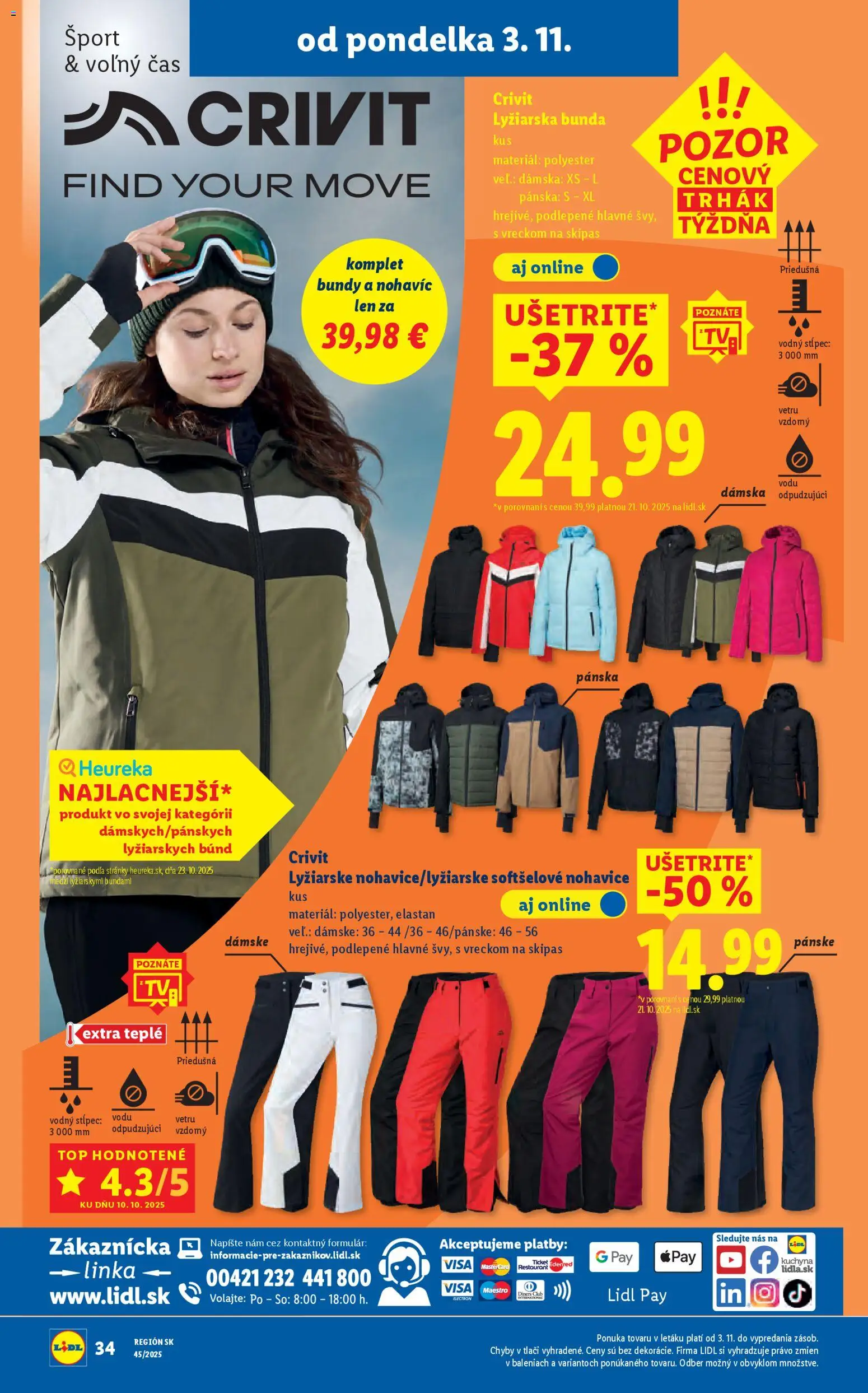 Nové Lidl akcie – leták je platný od 06.11.2025 | Strana: 84 | Produkty: Kuchyňa, Bunda, Pec