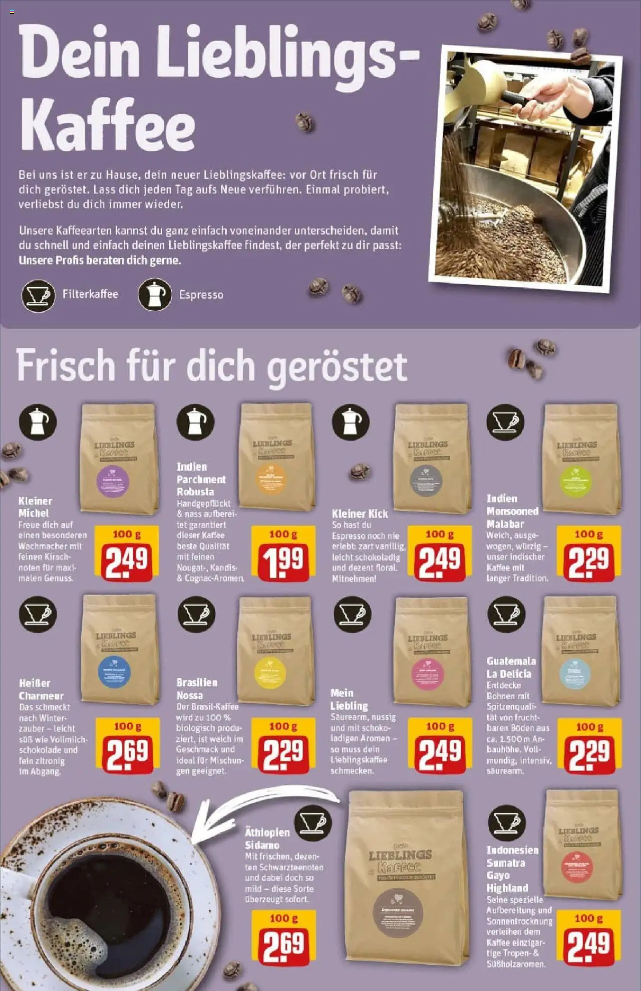 Rewe prospekt Hamburg 50 (Altona)	 - gültig ab dem 06.07.2025 | Seite: 13 | Produkte: Kaffee, Schokolade