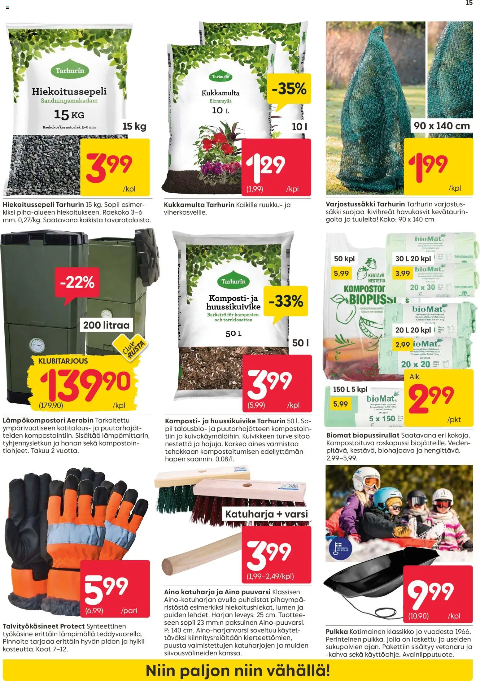 Rusta tarjoukset – voimassa 12.01.2026 alkaen | Sivu: 15 | Tuotteet: Komposti, Turve