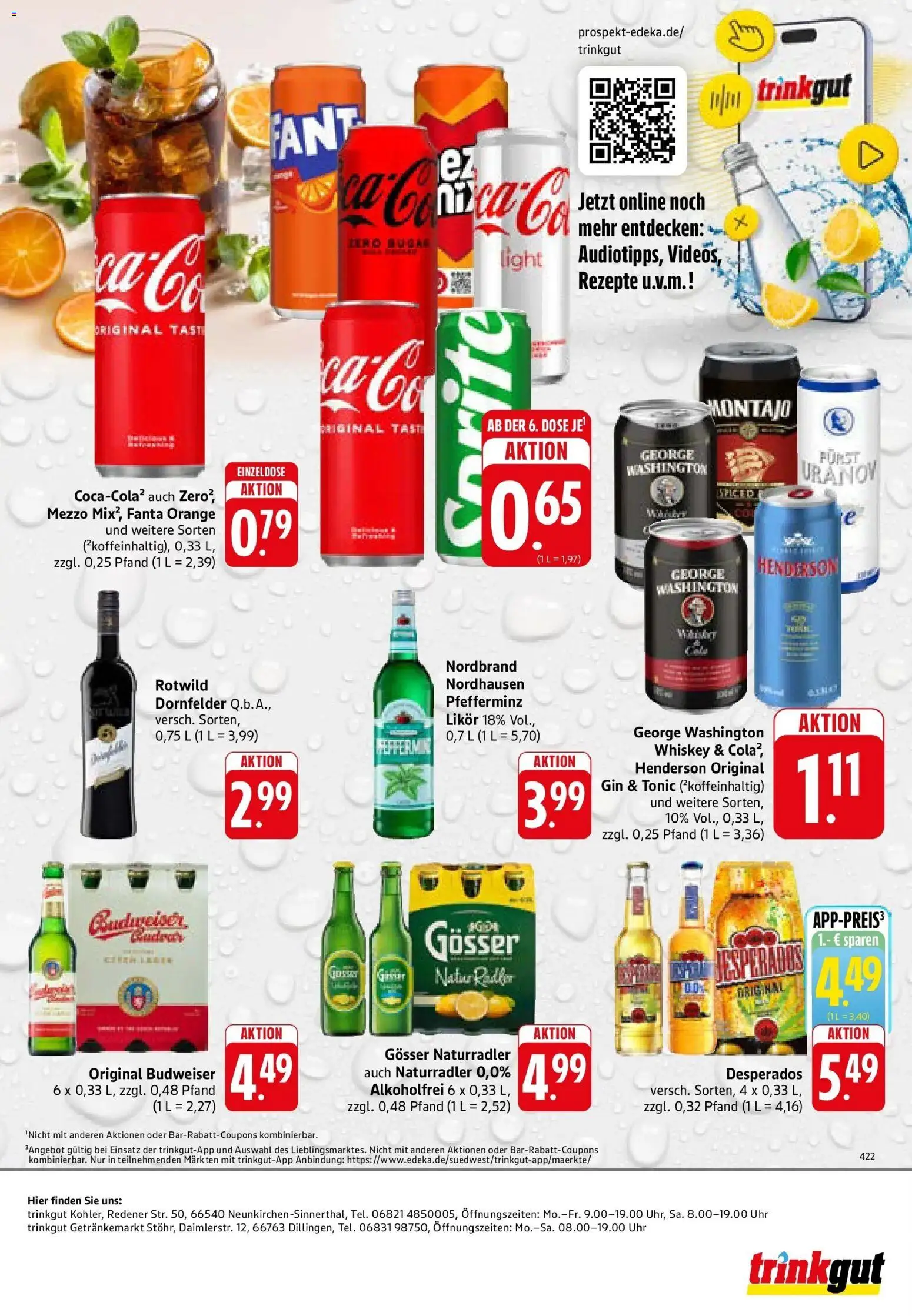 Trinkgut Prospekt Dillingen	 – gültig ab 27.04.2026 | Seite: 8 | Produkte: Likör, Desperados, Budweiser, Uhr