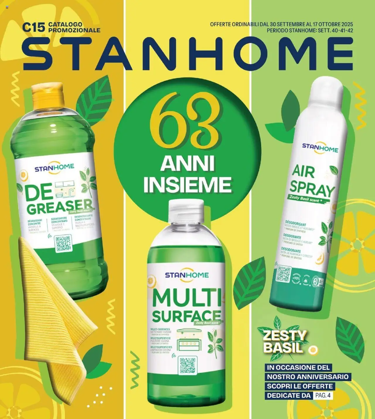 Volantino Stanhome del 30.09.2025 | Pagina: 2 | Prodotti: Deodorante, Sgrassatore, Agrumi, Basilico