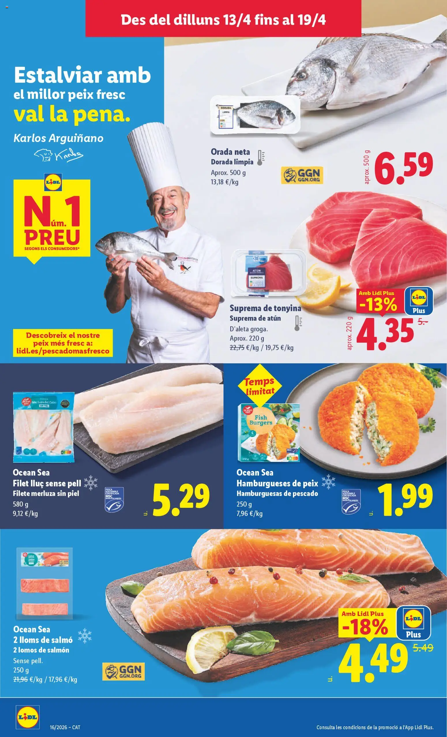 Lidl folleto │ válido desde el 13.04.2026 | Página: 6 | Productos: Pescado, Filete