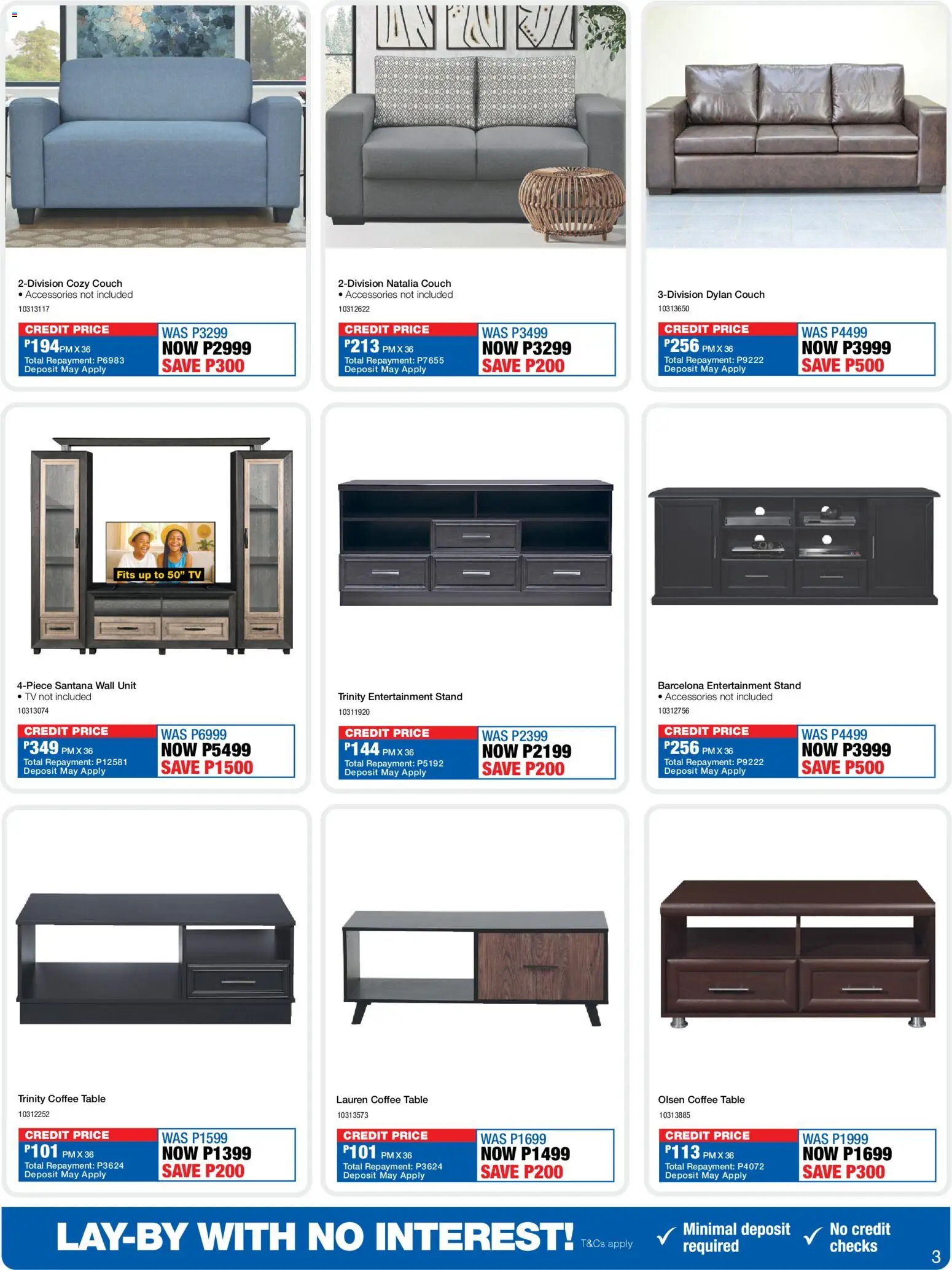 New OK Furniture catalogue – valid from 13.04.2026 | Page: 3 | Products: TV, Coffee table, Table, Coffee