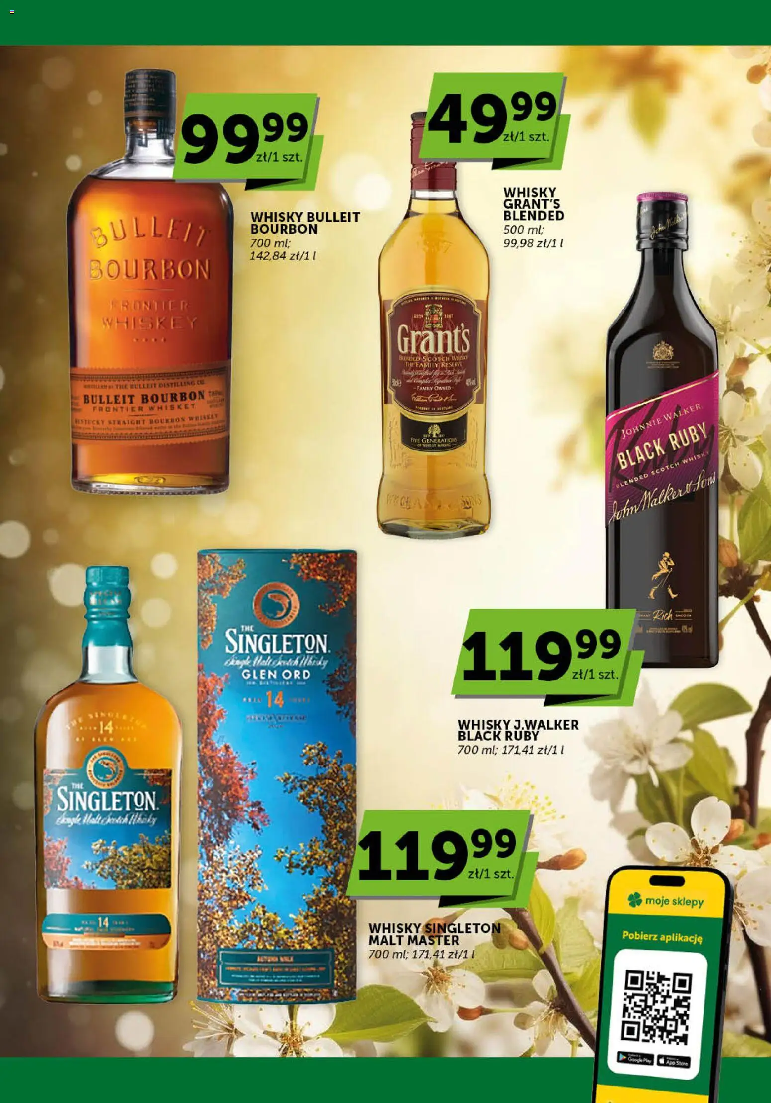 Groszek gazetka - Katalog alkoholowy od 05.03.2026 | Strona: 10 | Produkty: Grant's, Bourbon, Whisky Singleton, Whisky