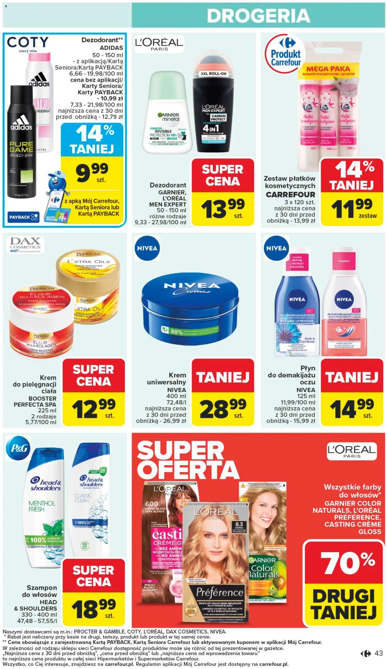 Carrefour Gazetka od 10.11.2025 | Strona: 45 | Produkty: Karta, Drogeria, Krem, Dezodorant