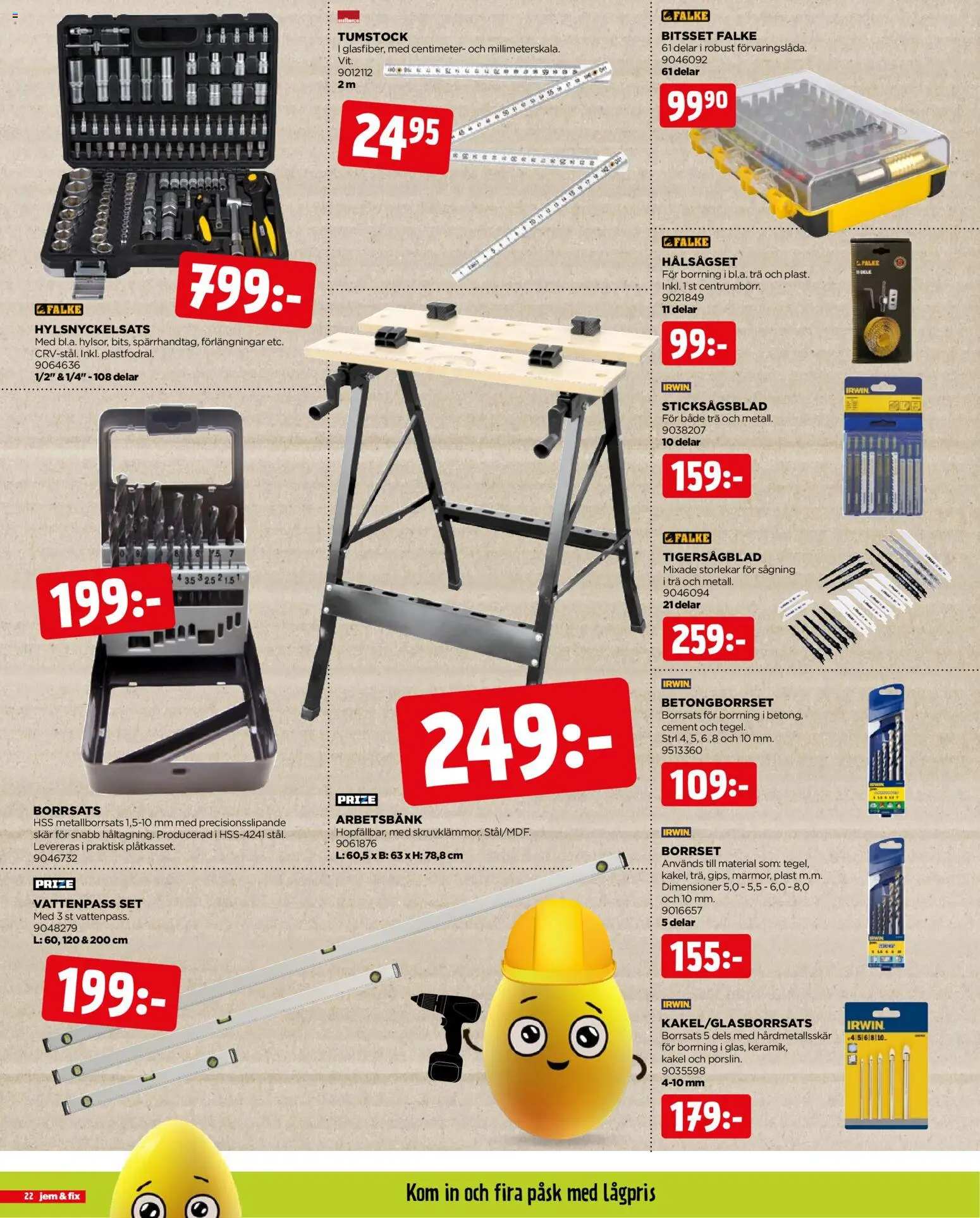 Jem & Fix reklamblad aktuell från 30.03.2026 | Sida: 22 | Produkter: Set, Vattenpass