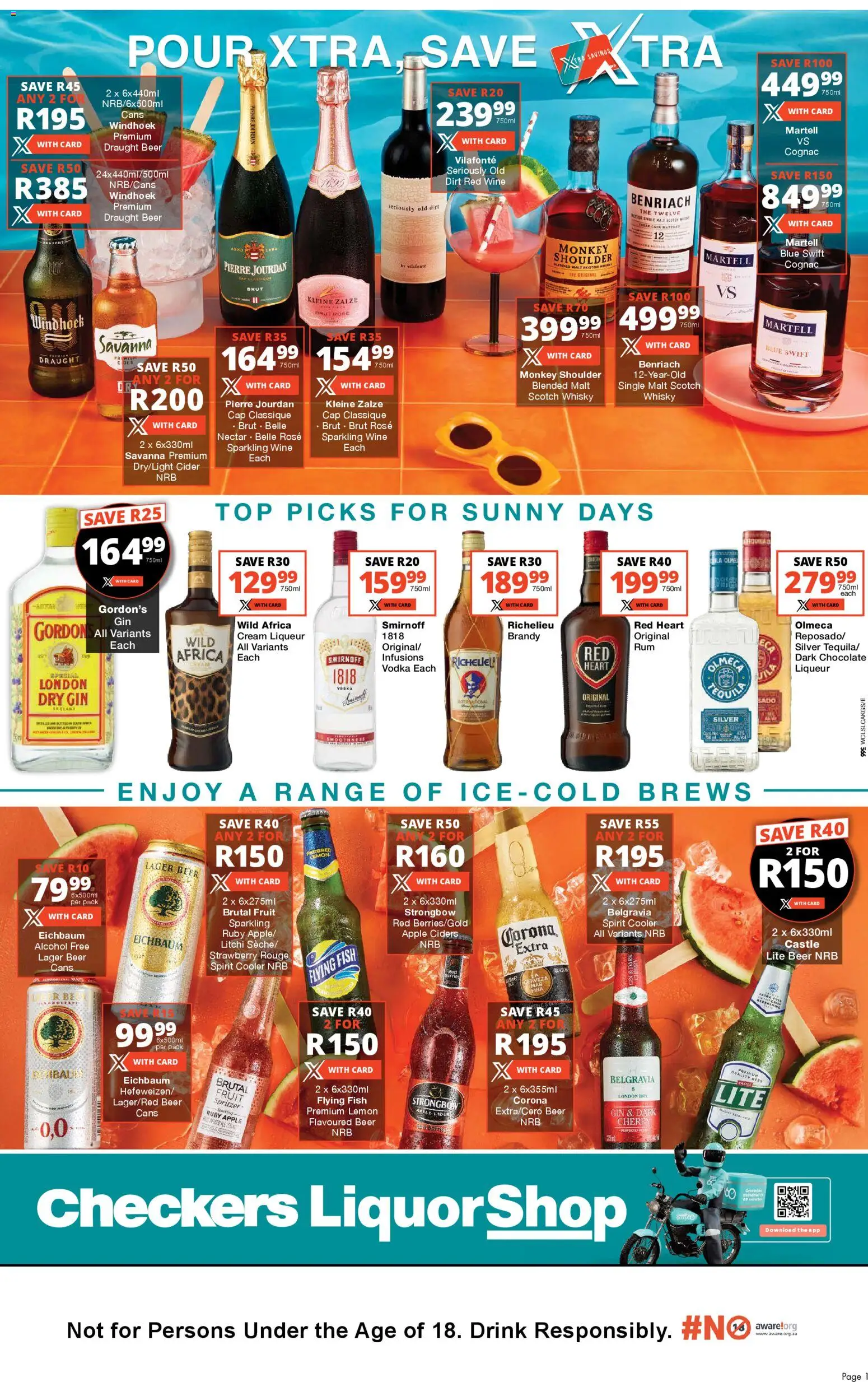 New Checkers catalogue – valid from 23.01.2026 | Page: 1 | Products: Cooler, Wine, Fruit, Lemon