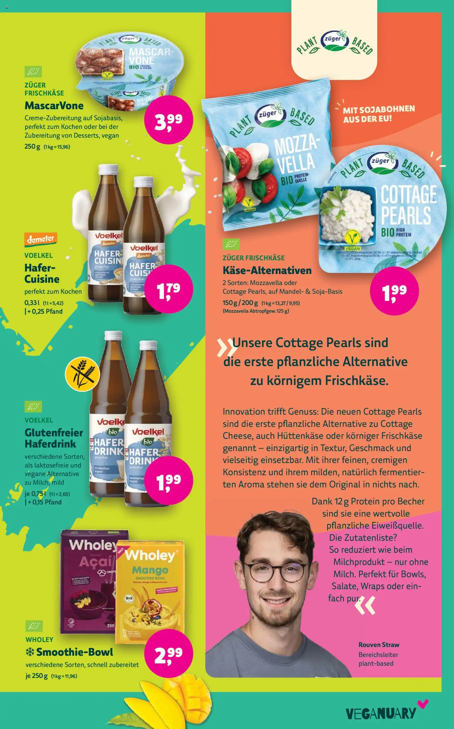 BioMarkt Prospekt – gültig ab 02.01.2026 | Seite: 7 | Produkte: Haferdrink, Mango, Hüttenkäse, Frischkase