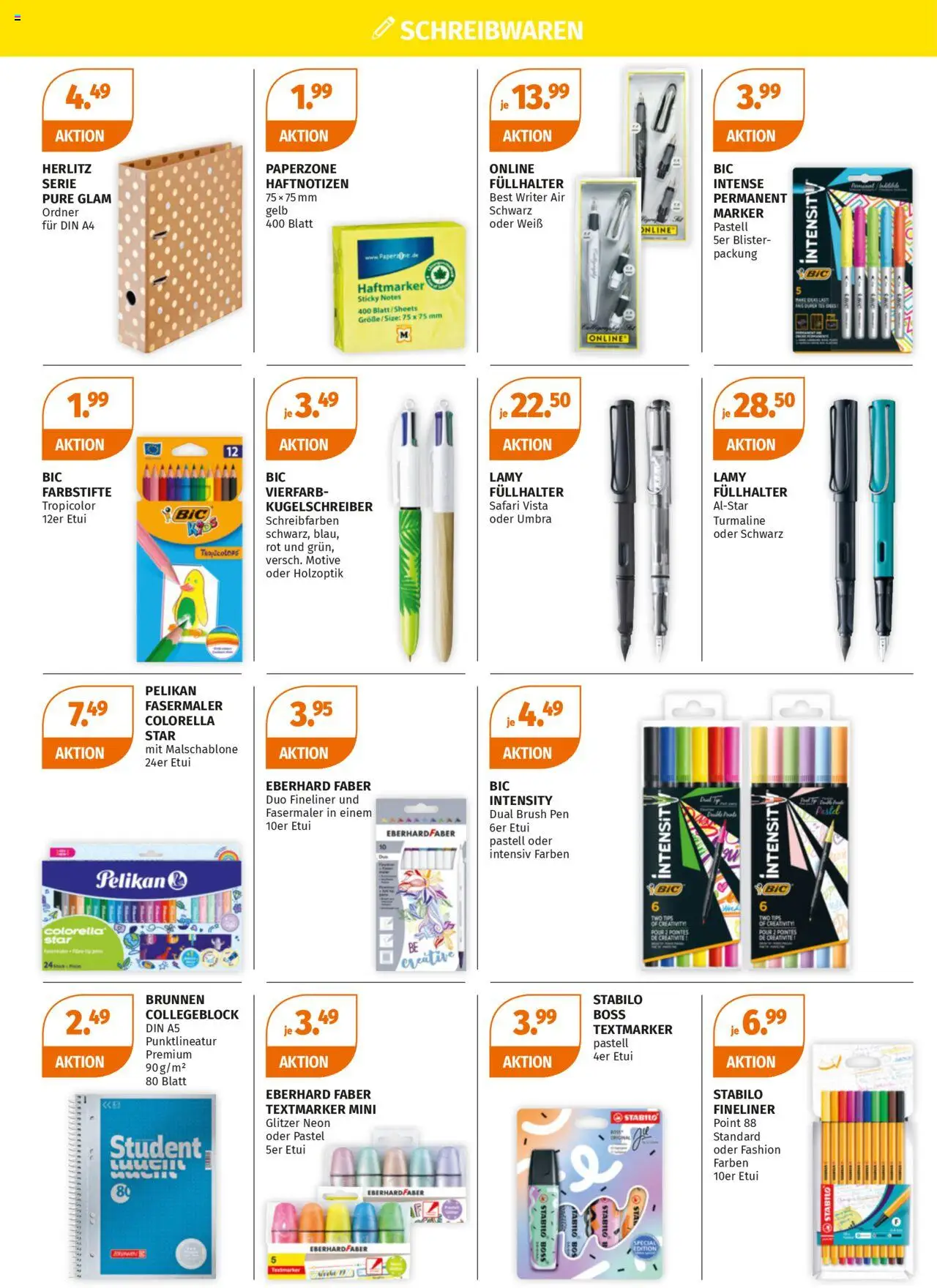 Müller Schulanfang Berlin, Brandenburg – gültig ab 01.09.2025 | Seite: 10 | Produkte: Notebook, Highlighter