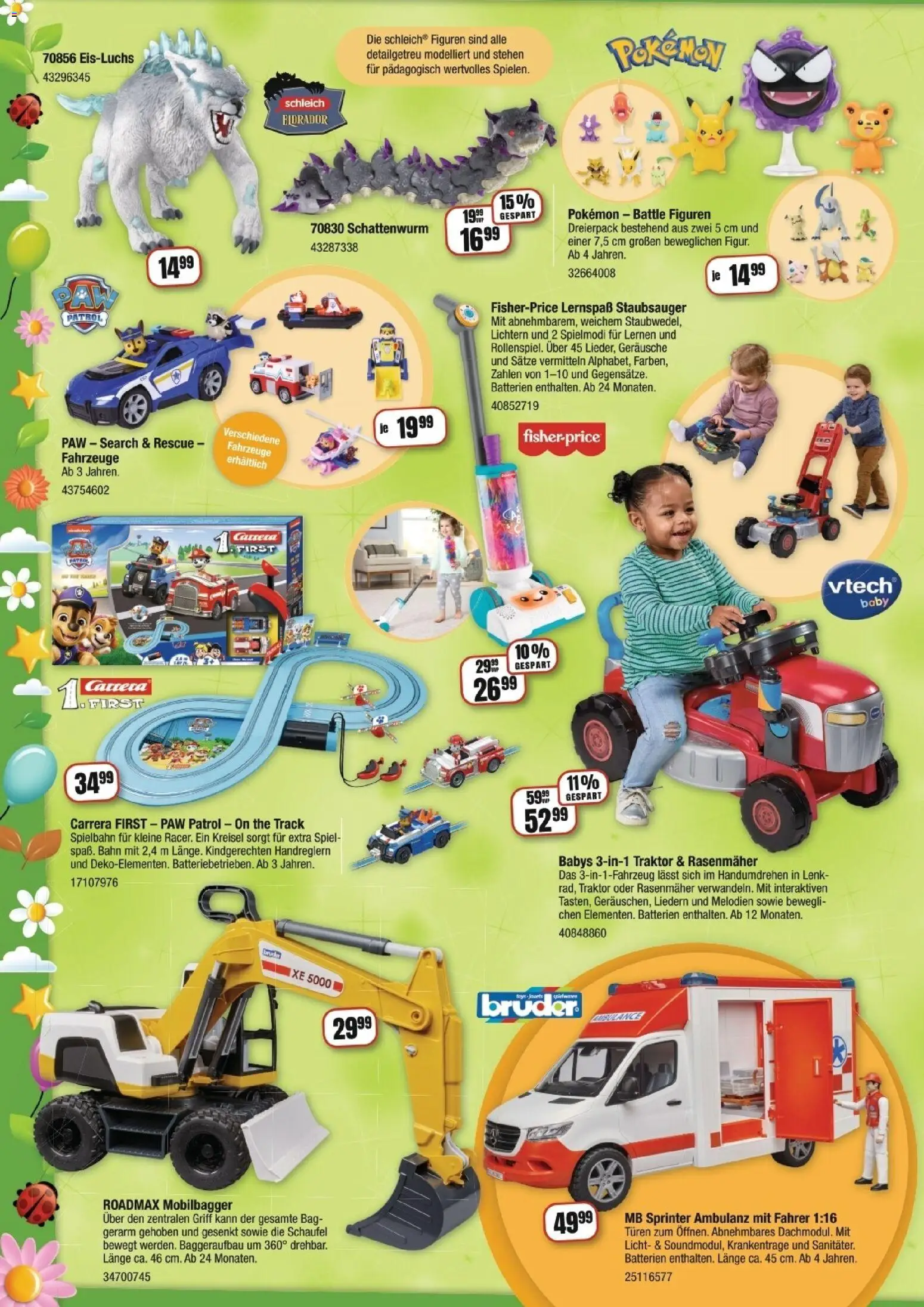 Vedes Großhandelsflyer Ostern 2026 – gültig ab 16.03.2026 | Seite: 4 | Produkte: Spiel, Staubsauger, Rasenmäher, Batterien